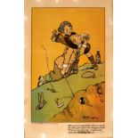 Advertising Poster Scotch Ale Younger Beer Golf Cartoon