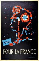 Propaganda Poster France Referendum Marianne Yes Constitution Election