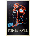 Propaganda Poster France Referendum Marianne Yes Constitution Election