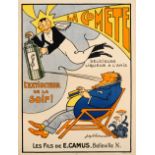 Advertising Poster La Comete Liquor Joseph Hemard France Bistro