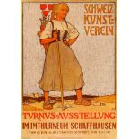 Advertising Poster Switzerland Arts Club Touring Exhibition