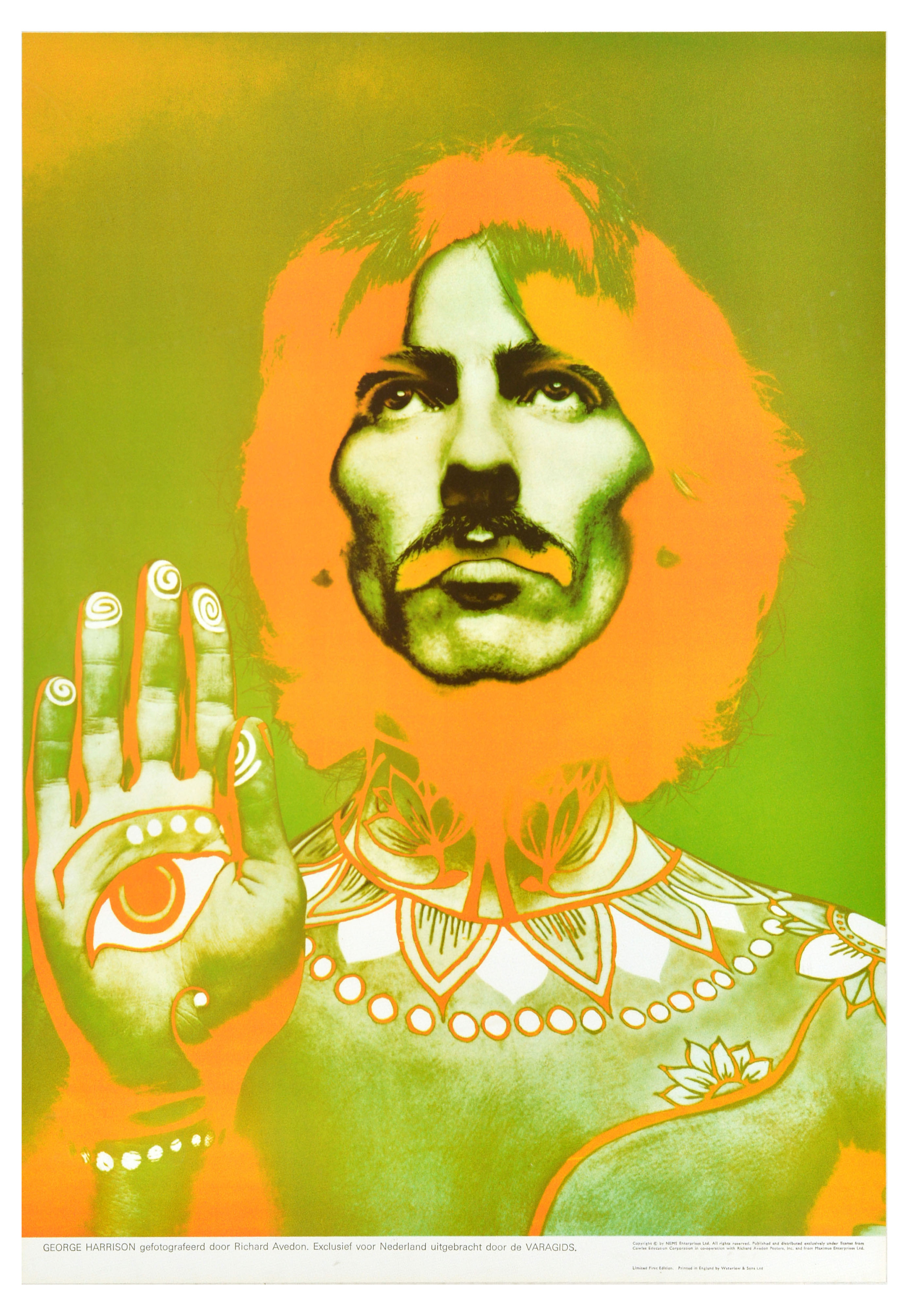 Advertising Poster Beatles George Harrison Avedon