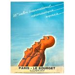 Advertising Poster International Aeronautics Space Show Paris Savignac