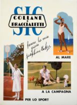 Advertising Poster Josephine Baker Jewellery Tennis Italy