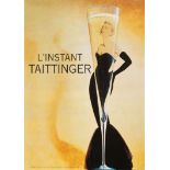 Advertising Poster L'Instant Taittinger Champagne Grace Kelly Design