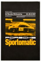 Sport Poster Porsche Sportomatic Nurburgring Car Racing