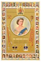 Advertising Poster Coronation Regalia National Savings Queen Elizabeth II