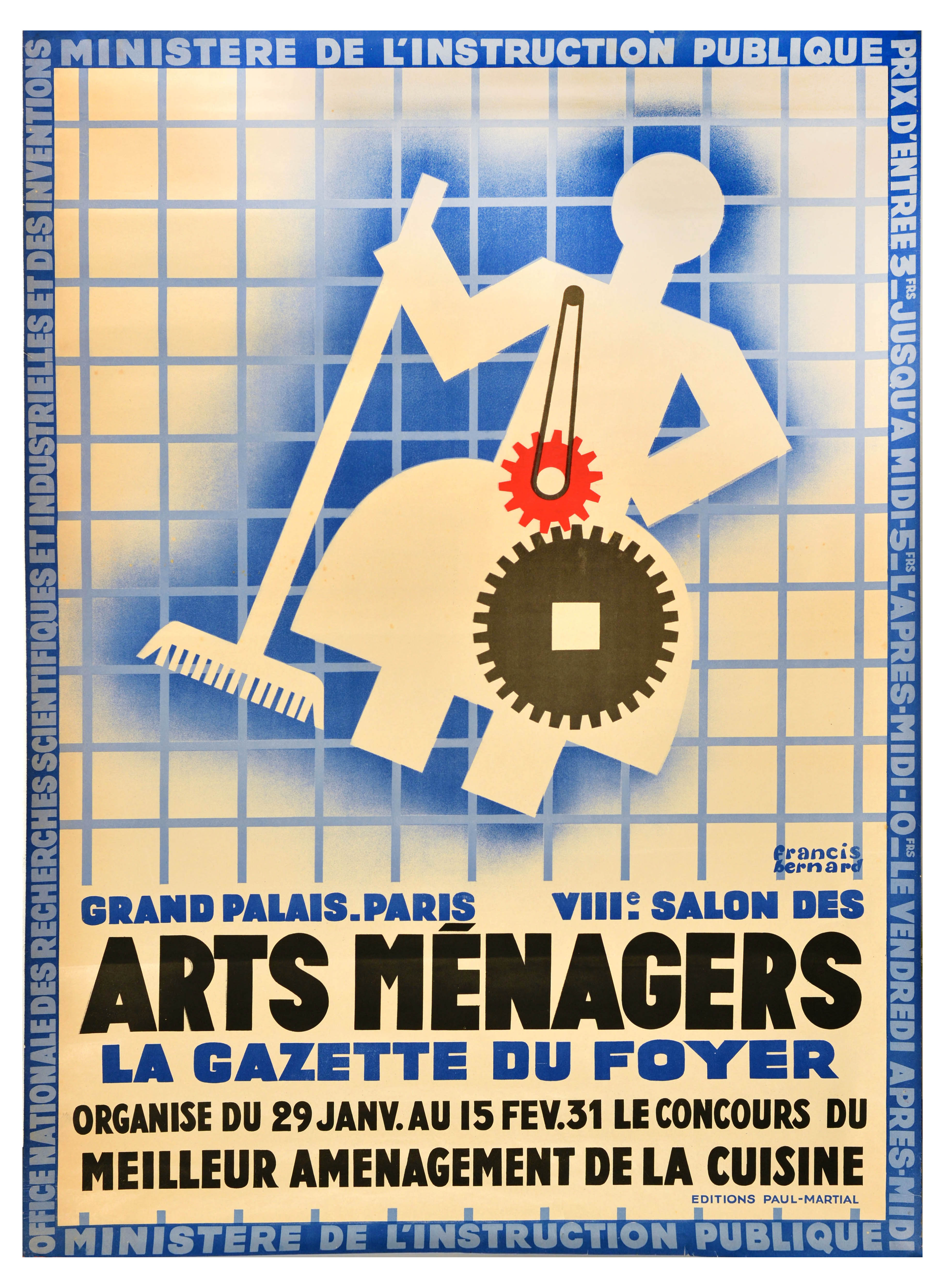 Advertising Poster Arts Menagers Art Deco Household Art Show