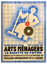 Advertising Poster Arts Menagers Art Deco Household Art Show