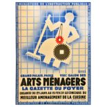 Advertising Poster Arts Menagers Art Deco Household Art Show