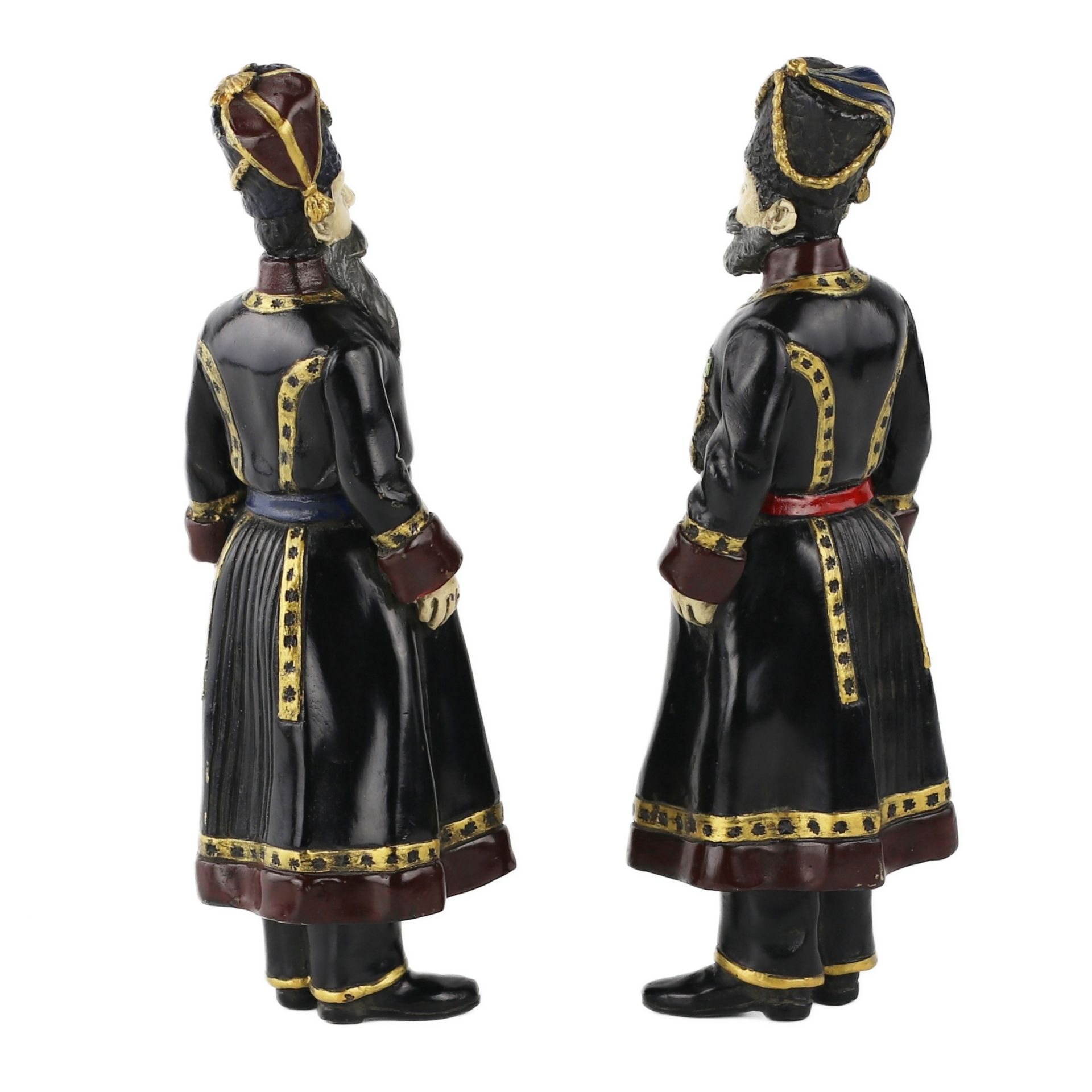 Pair of bronze figures of Russian Cossacks, personal guard of the Imperial Family. In the style of F - Bild 3 aus 8