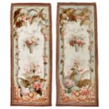 Pair of 19th century Aubusson style tapestries