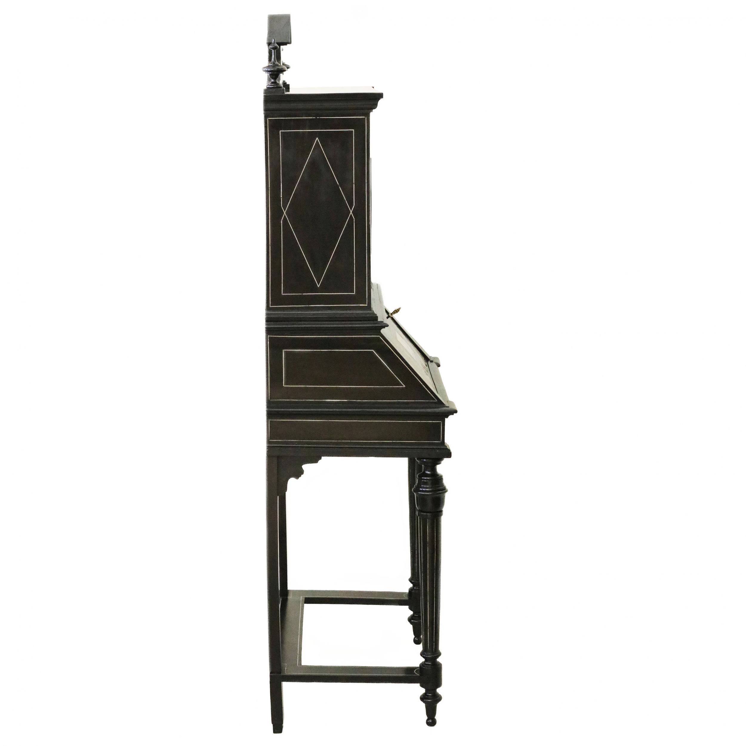 Italian ebony and ivory cabinet from the late 19th century. - Image 6 of 14