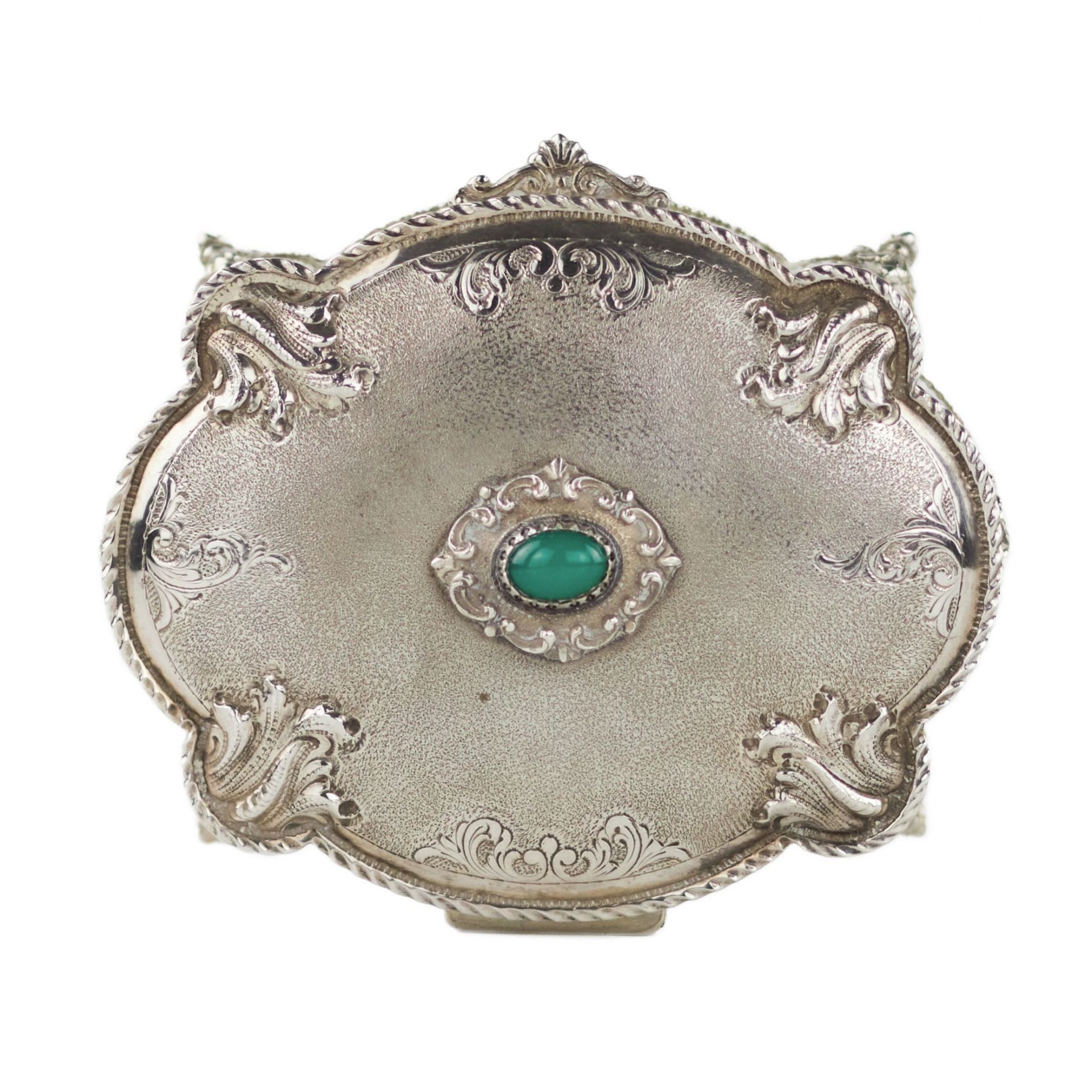 Italian, silver jewelry box of baroque shape. 20th century. - Image 4 of 10