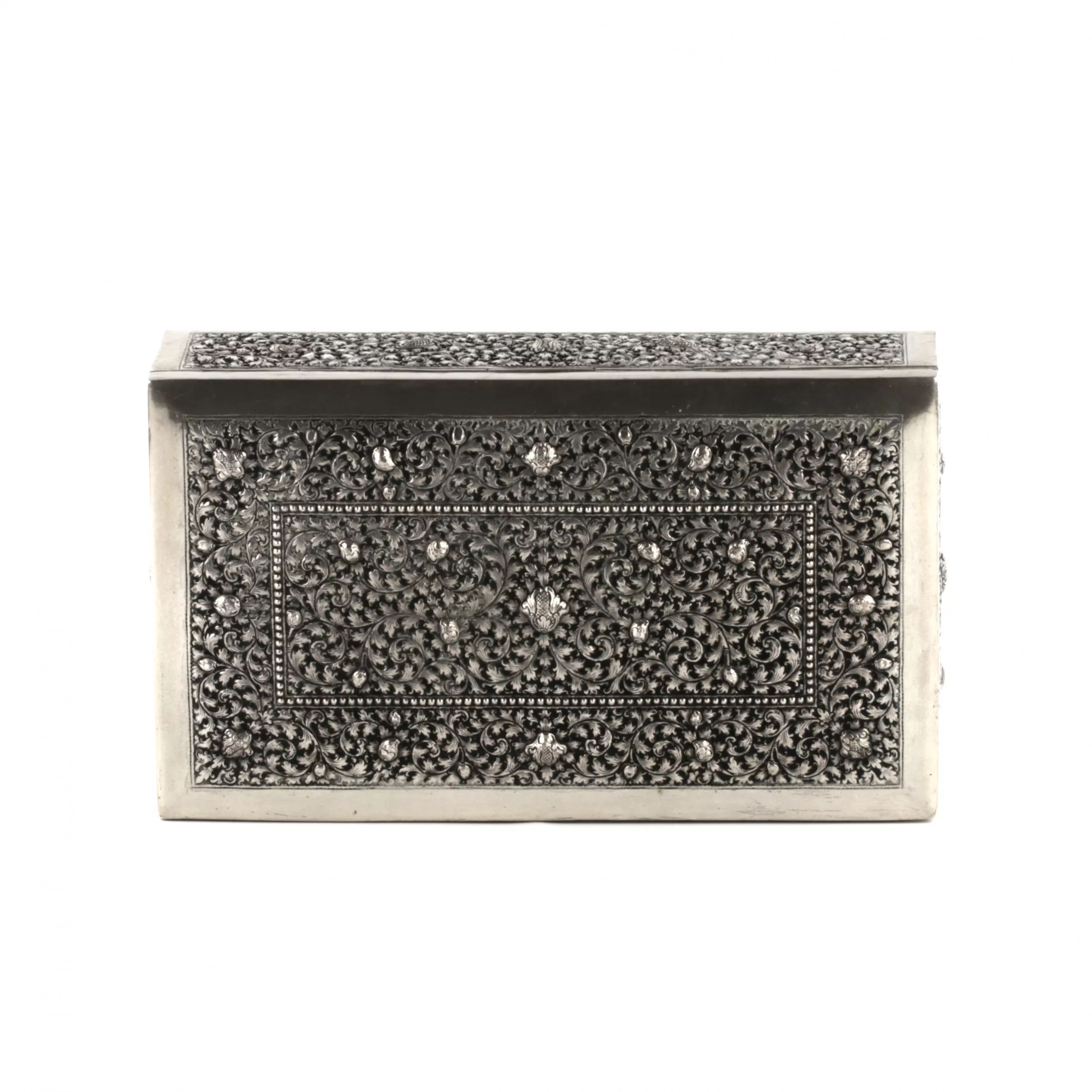 Silver cigar box. - Image 6 of 8