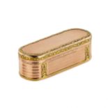 Snuffbox in two-tone gold. France. The turn of the 19th-20th centuries.