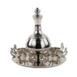 Elegant silver vodka set in the neo-Russian style, workshop S.M. Ikonnikov.