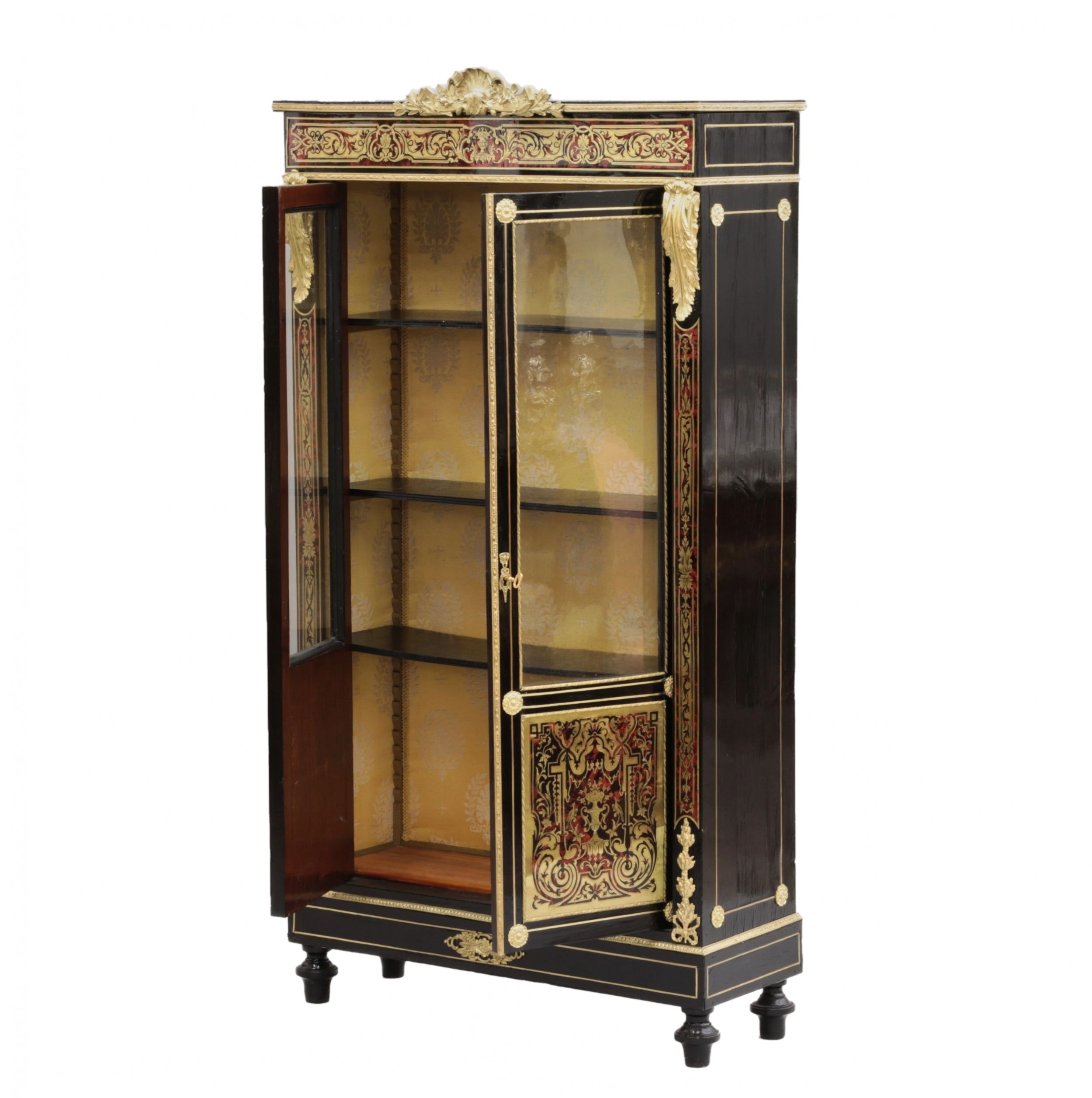 Showcase in Boulle style. 19th century. - Image 3 of 6