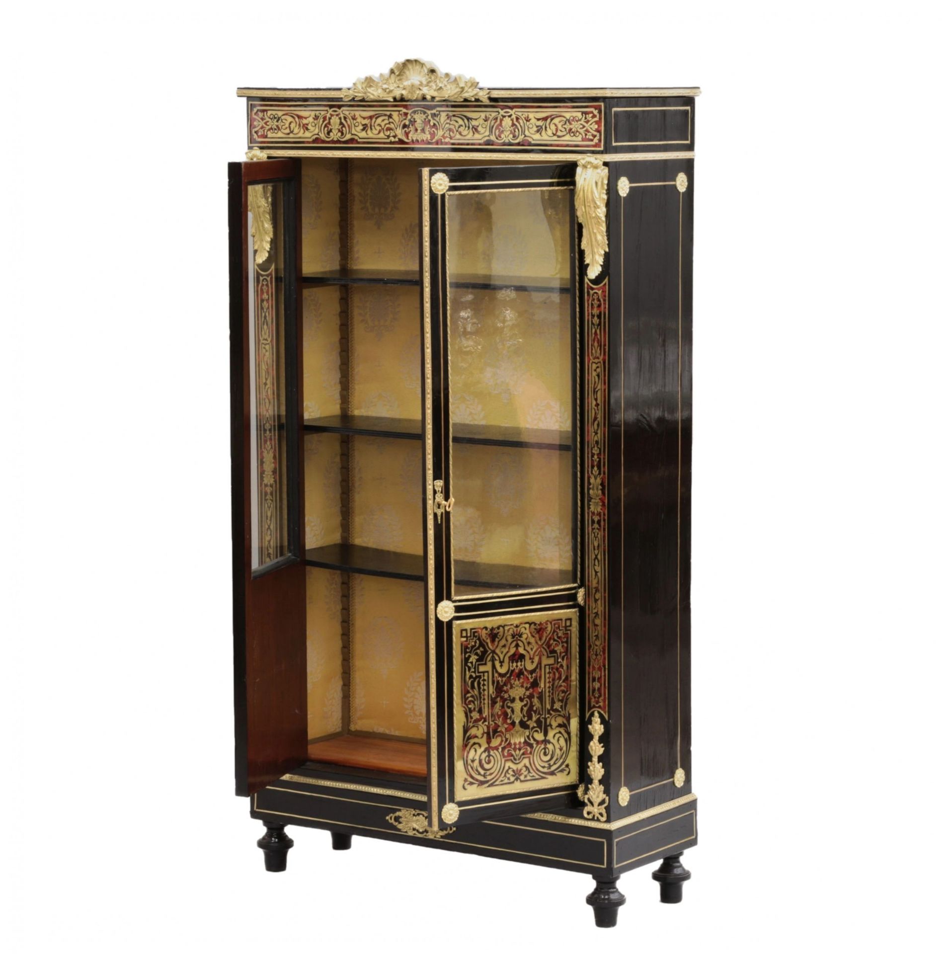 Showcase in Boulle style. 19th century. - Bild 3 aus 6