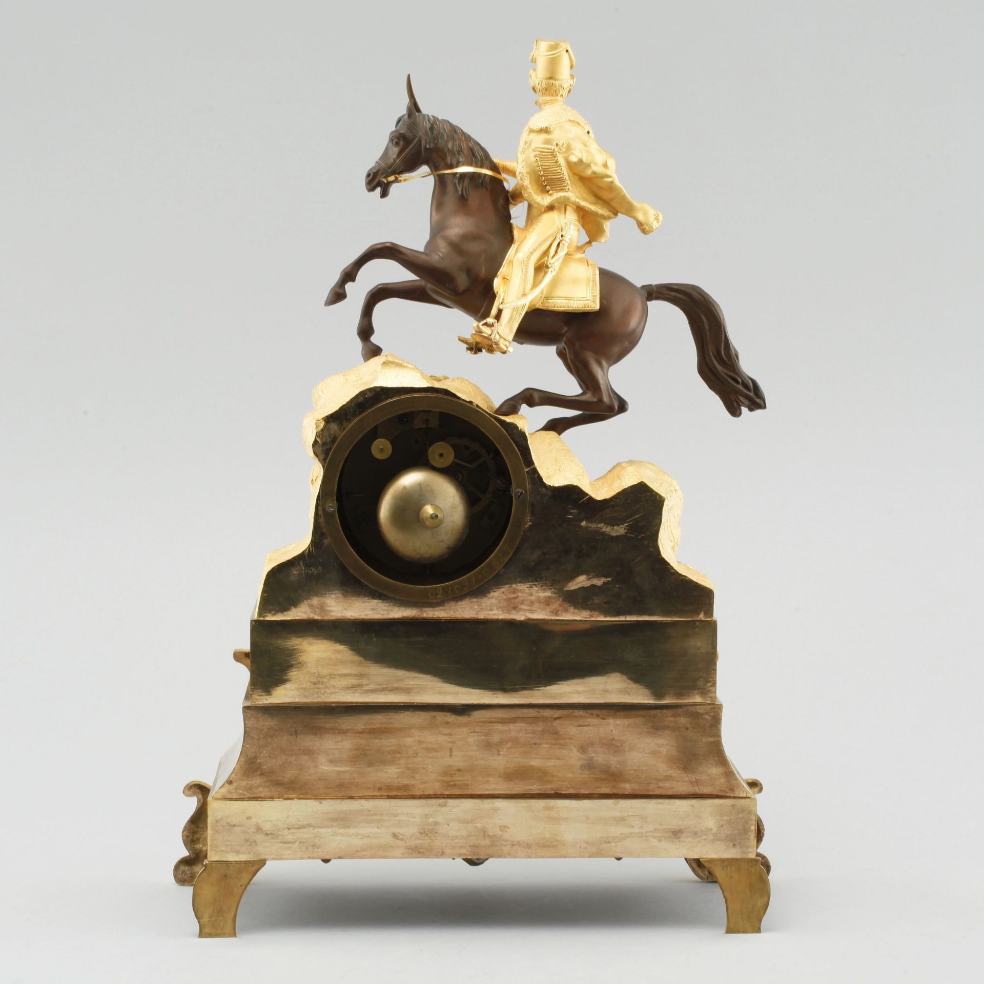 Mantel clock Cavalryman - Image 4 of 8