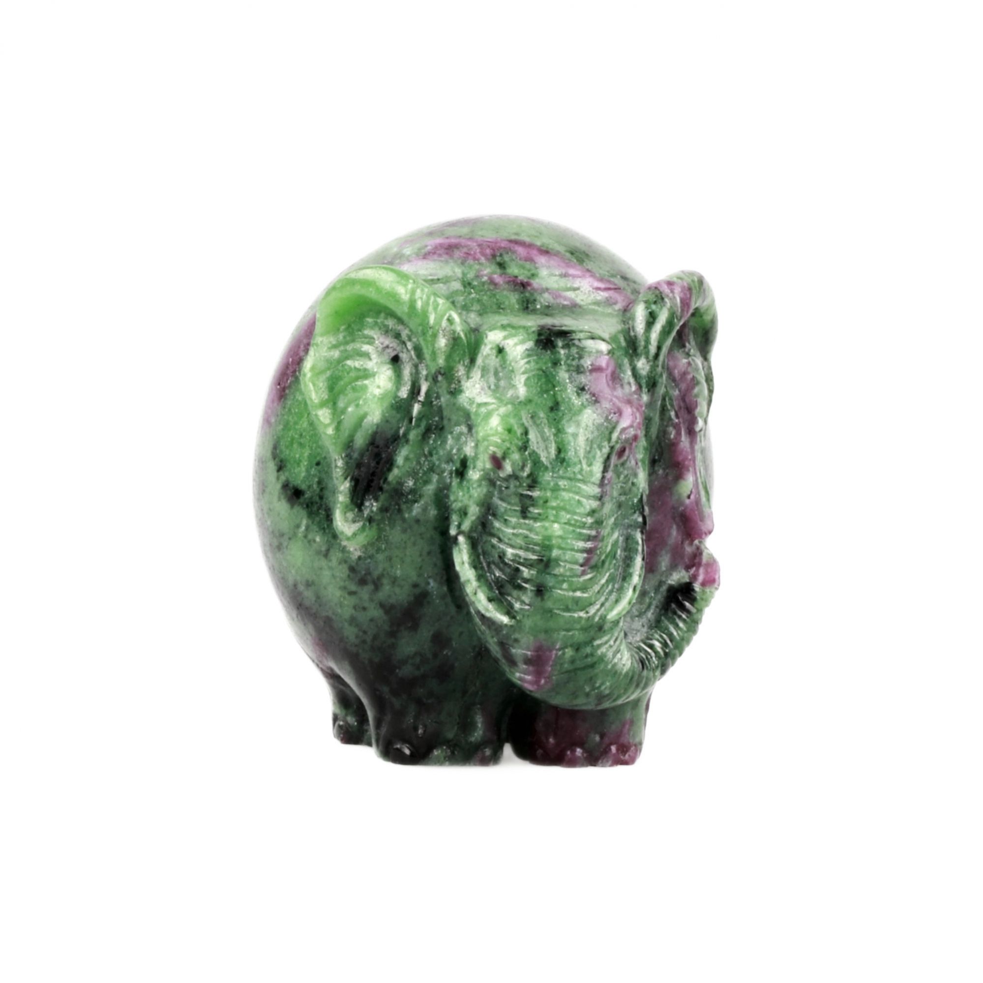Carved figurine of an elephant in Faberge style. 20th century - Image 2 of 6