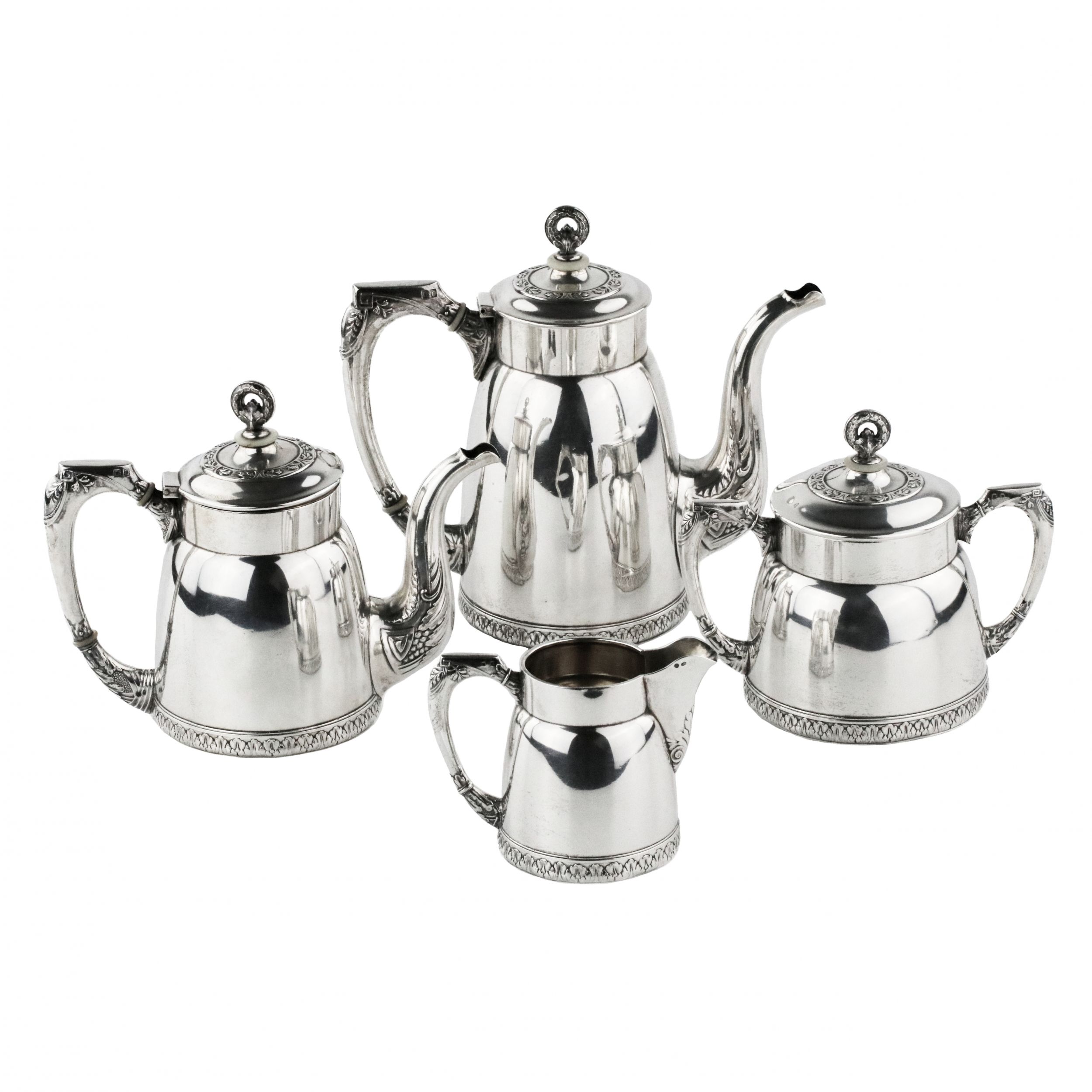 Russian silver tea and coffee service. 2nd Moscow Artel. 1908-1917.