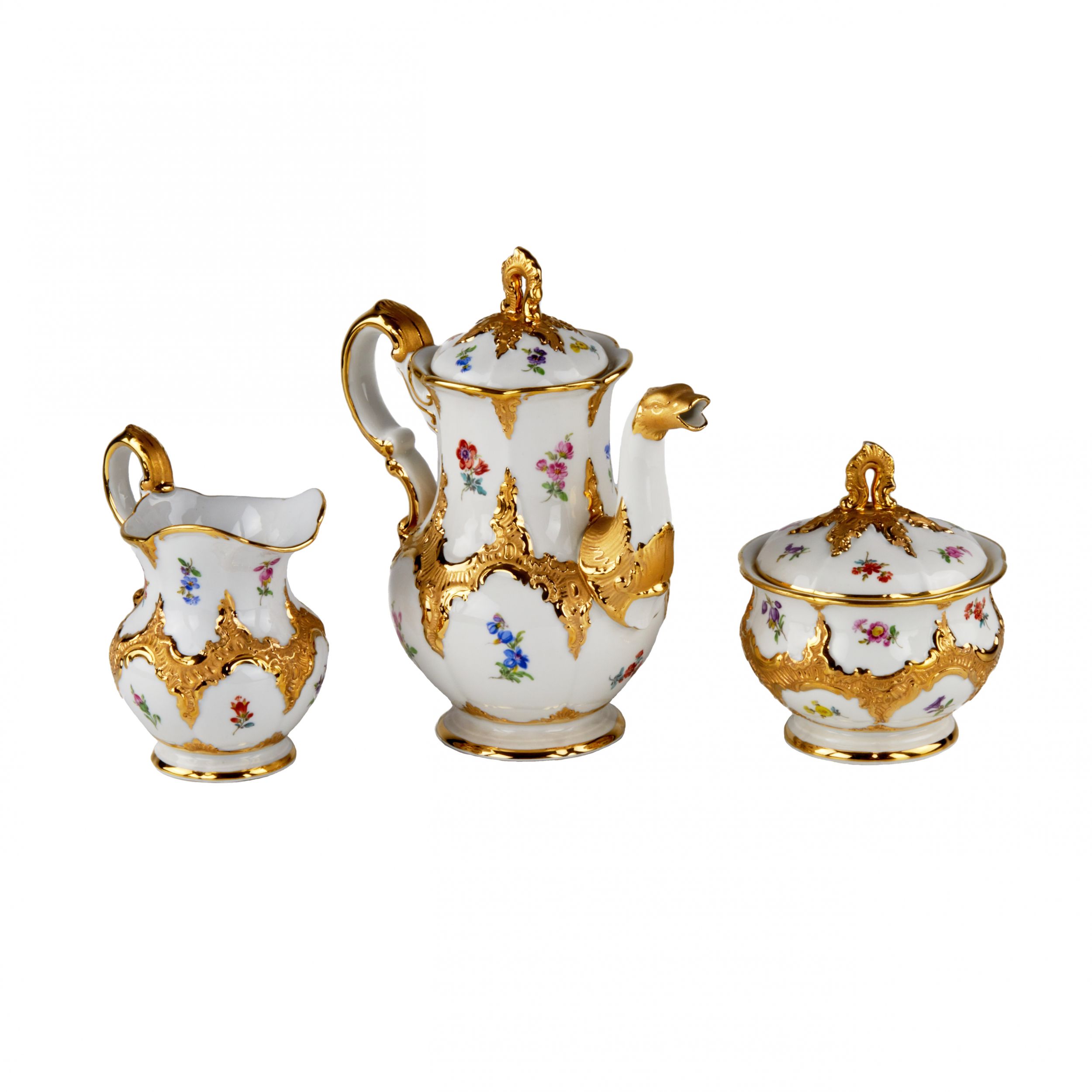 Meissen coffee service for 6 persons. - Image 6 of 9
