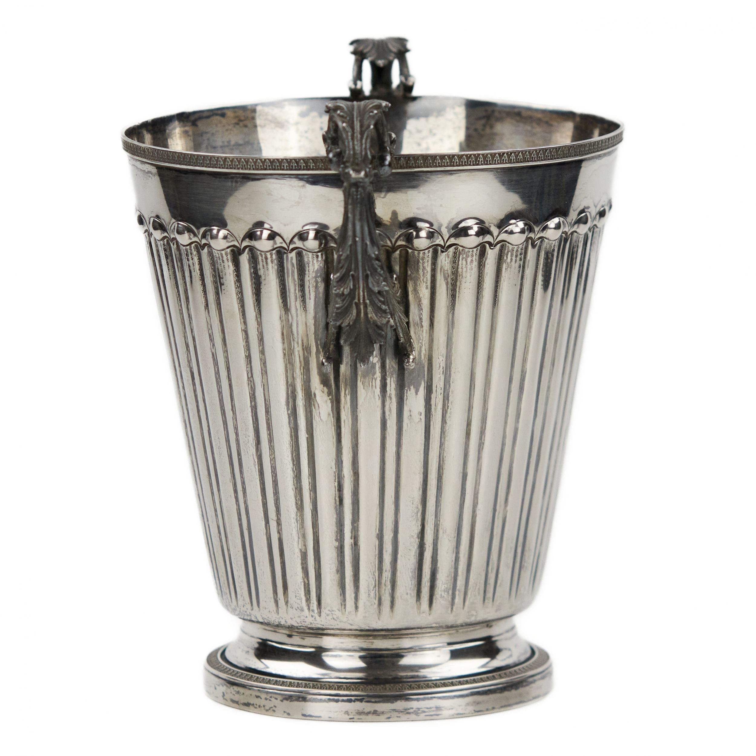 Silver wine cooler. Italy. 20th century. - Image 4 of 7