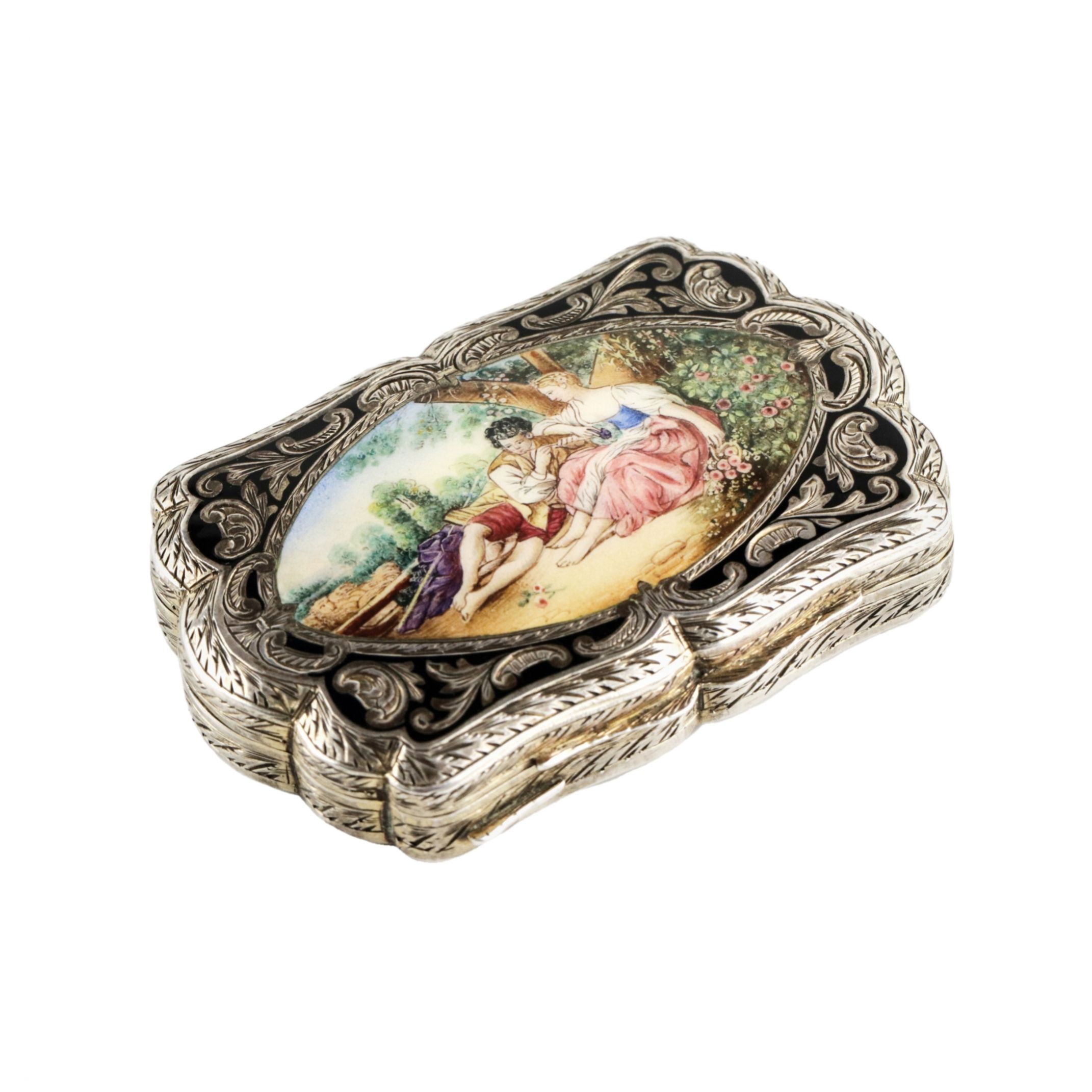 Silver snuffbox. - Image 2 of 9