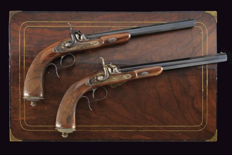 A pair of dueling pistols from the court gunsmith of Nicholas I - Bertrand. Saint Petersburg. Mid-19 - Image 14 of 14