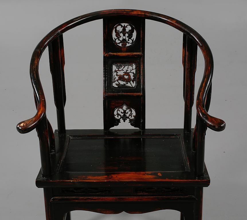 Huanghuali chair, Qing dynasty, 19th century - Image 4 of 5