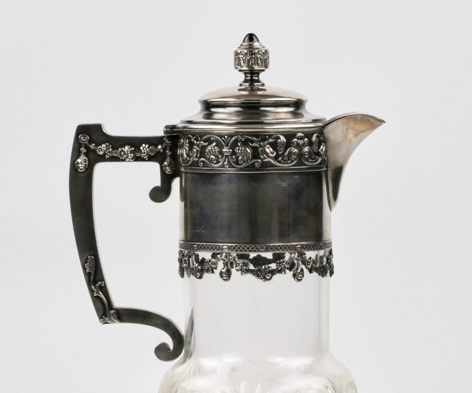 Crystal jug in silver. 13th Artel. Moscow - Image 7 of 11