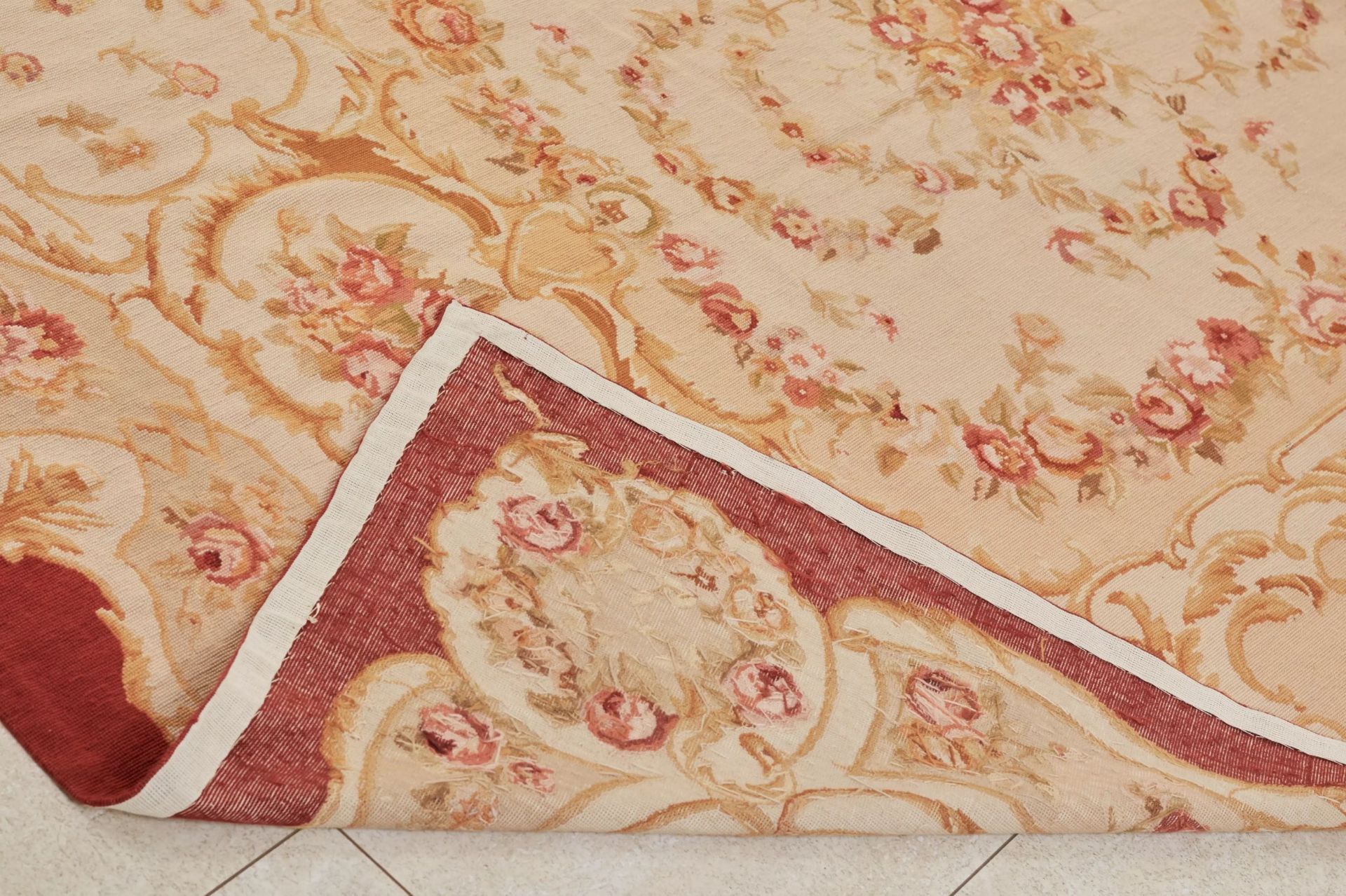 19th century French carpet in Aubusson style. - Image 6 of 8