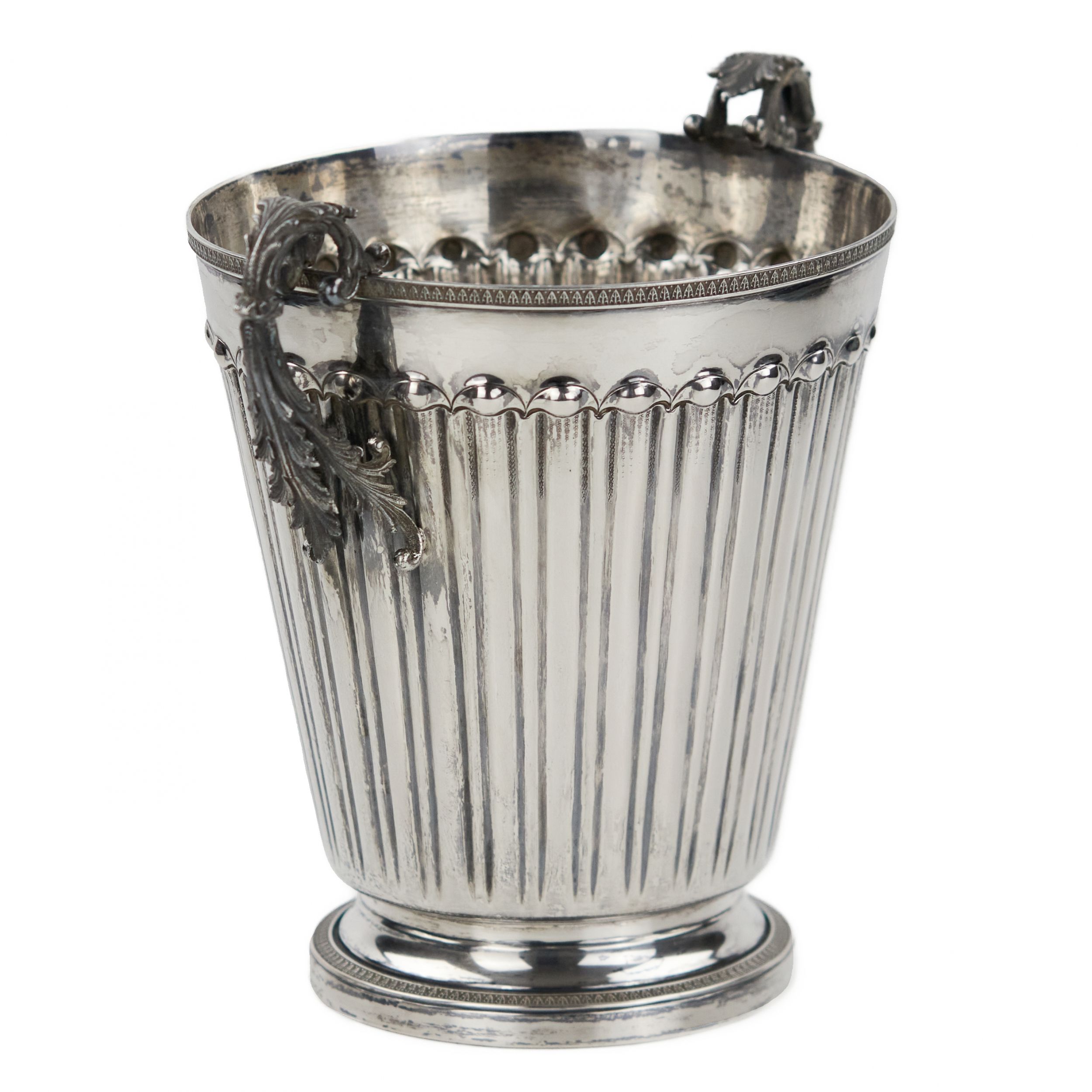 Silver wine cooler. Italy. 20th century. - Image 3 of 7