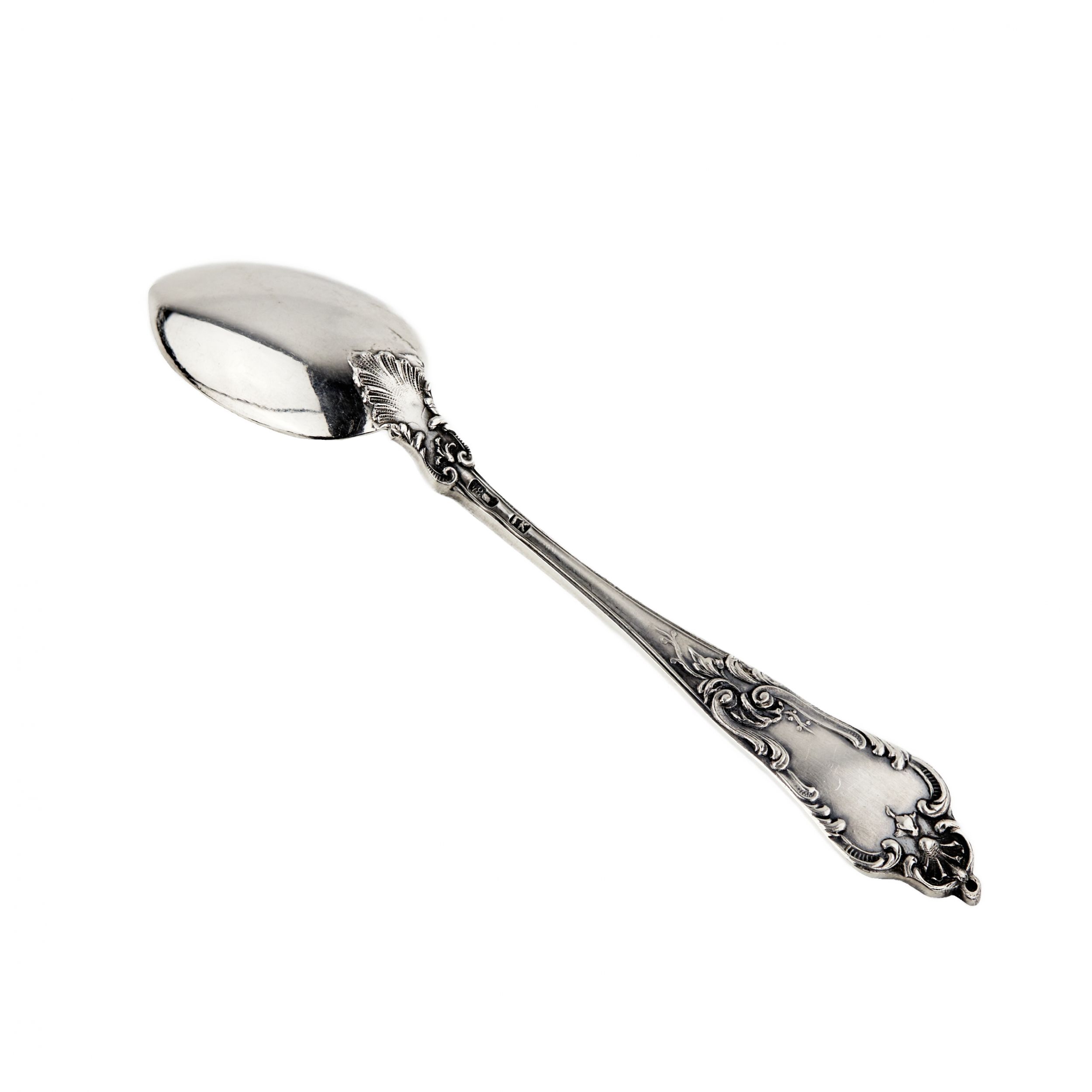 A set of silver coffee spoons. - Image 5 of 8