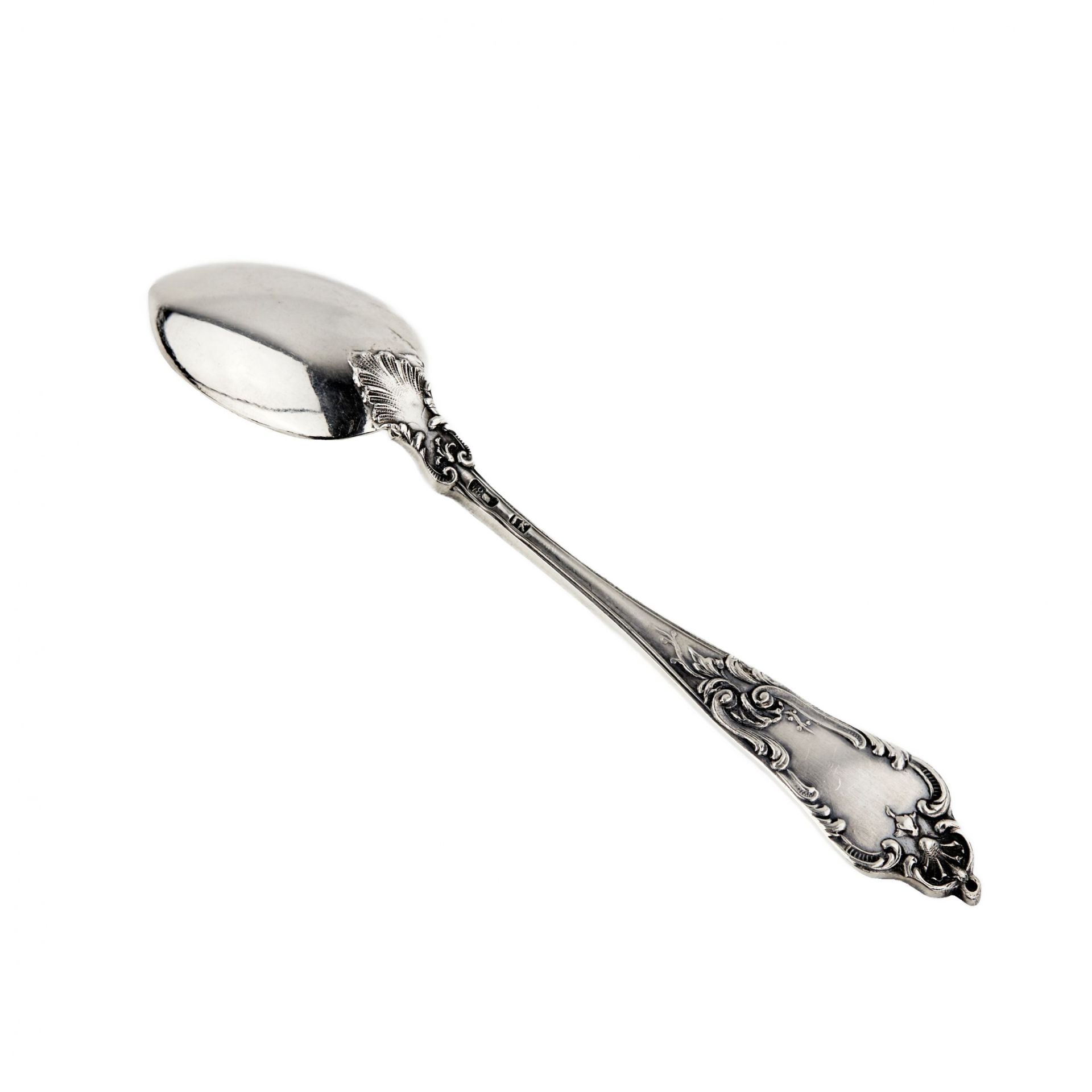 A set of silver coffee spoons. - Bild 5 aus 8