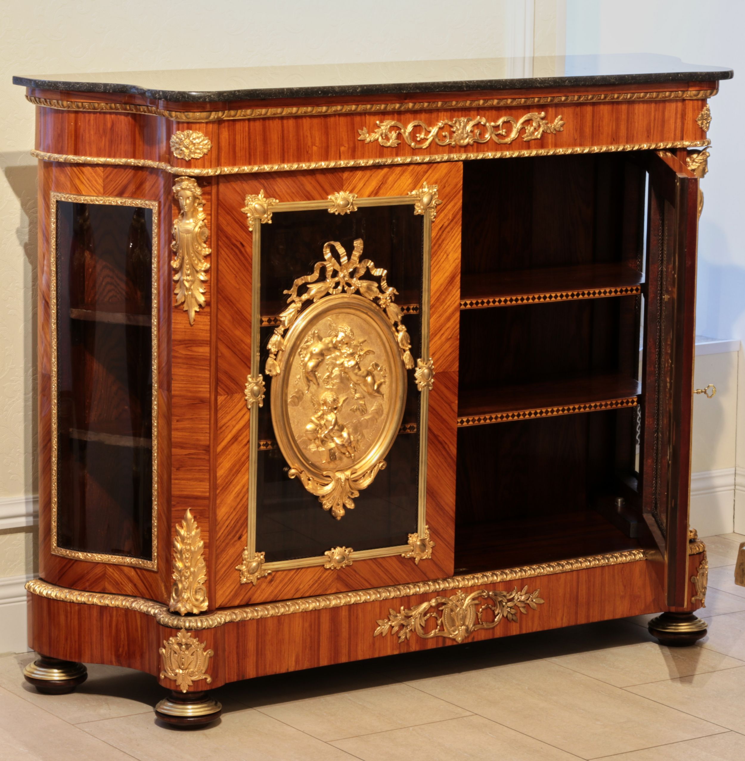 Large chest of drawers in Louis XVI style. The end of the 19th century. - Image 6 of 8