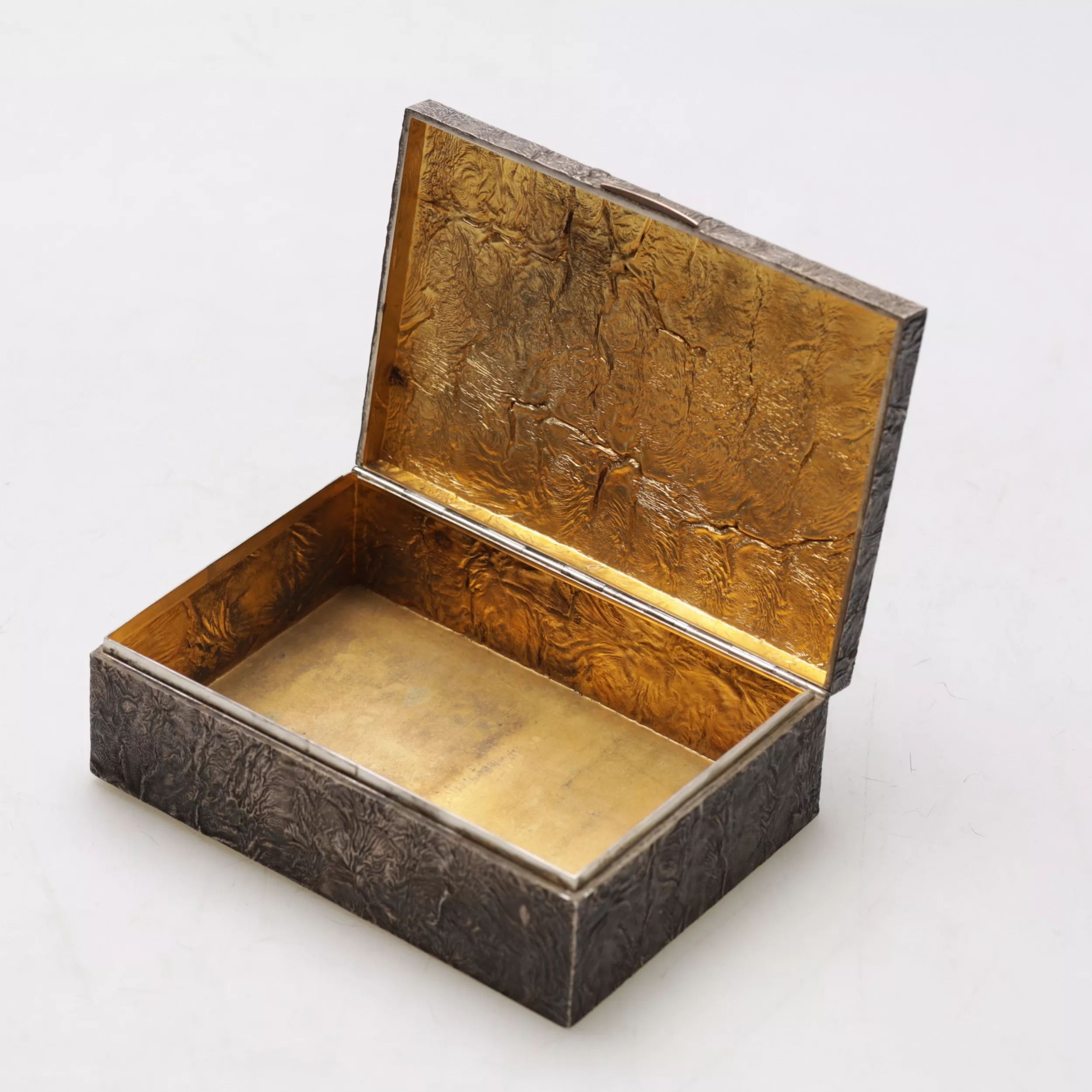 Silver box for cigarettes Nugget Finland. Early 20th century. - Image 8 of 8