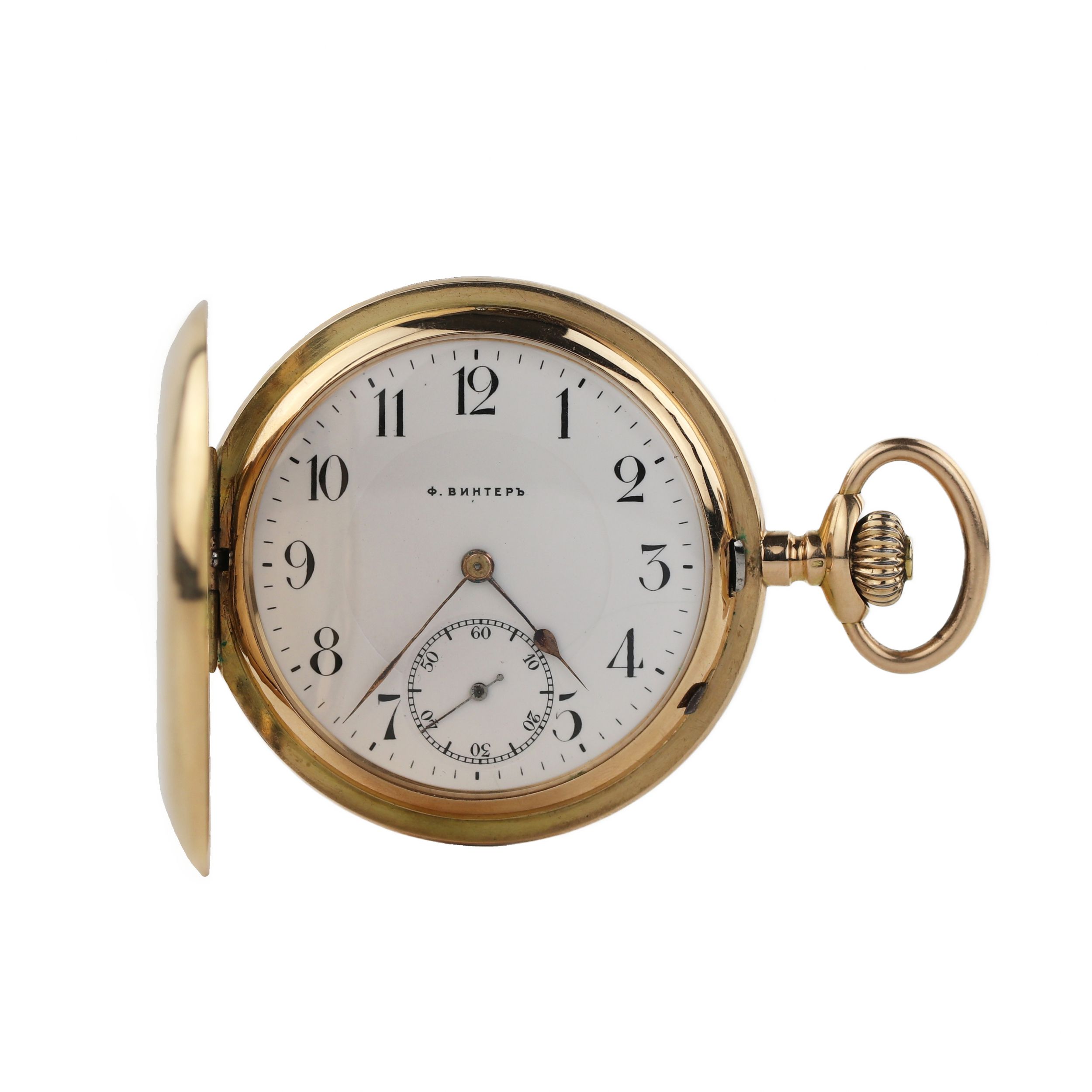 Russian, gold, pocket watch of the pre-revolutionary company F. Winter. - Image 2 of 10