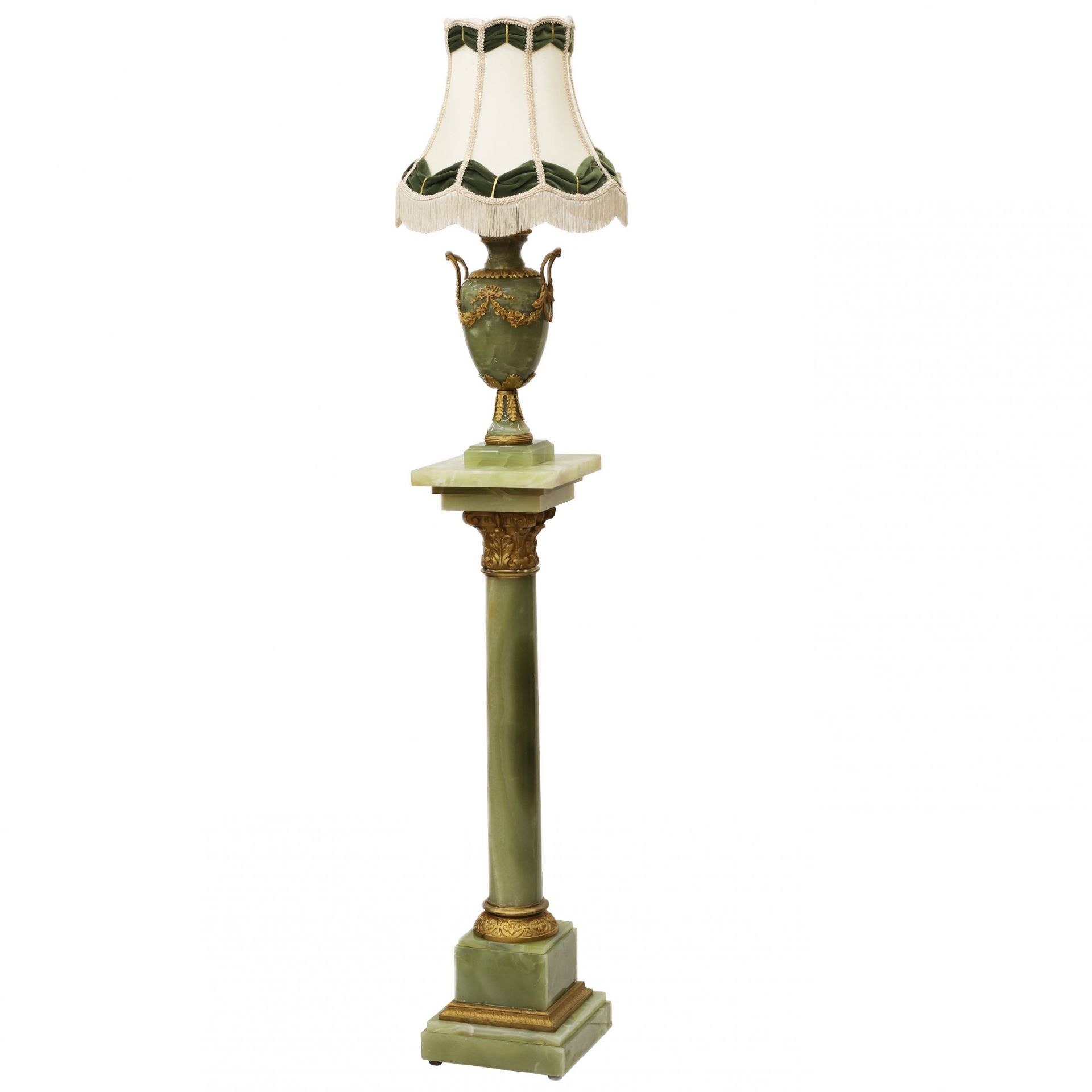 Classic onyx lamp on a column. Western Europe 20th century. - Image 2 of 5