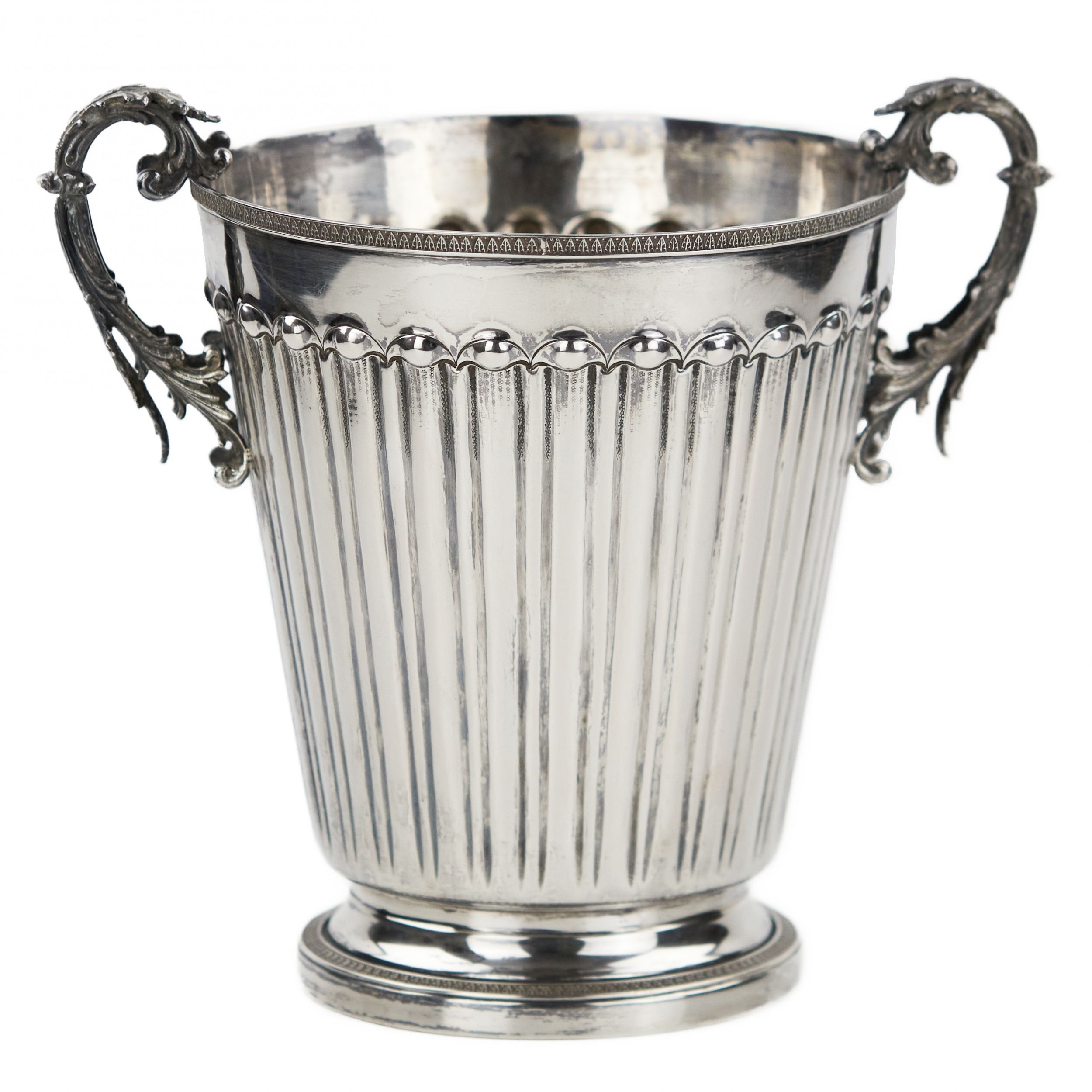 Silver wine cooler. Italy. 20th century. - Image 2 of 7