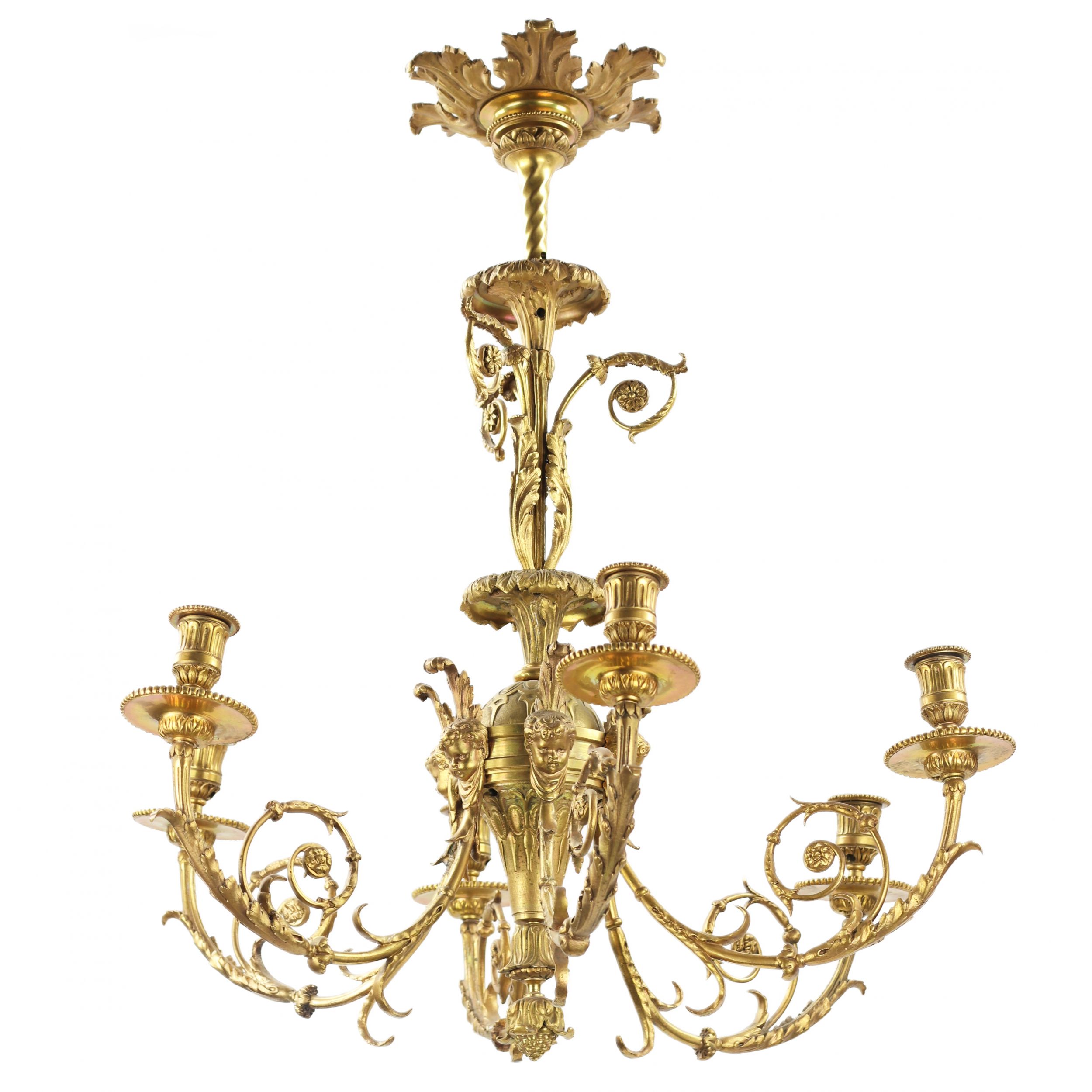 Louis XVI style chandelier. - Image 3 of 5