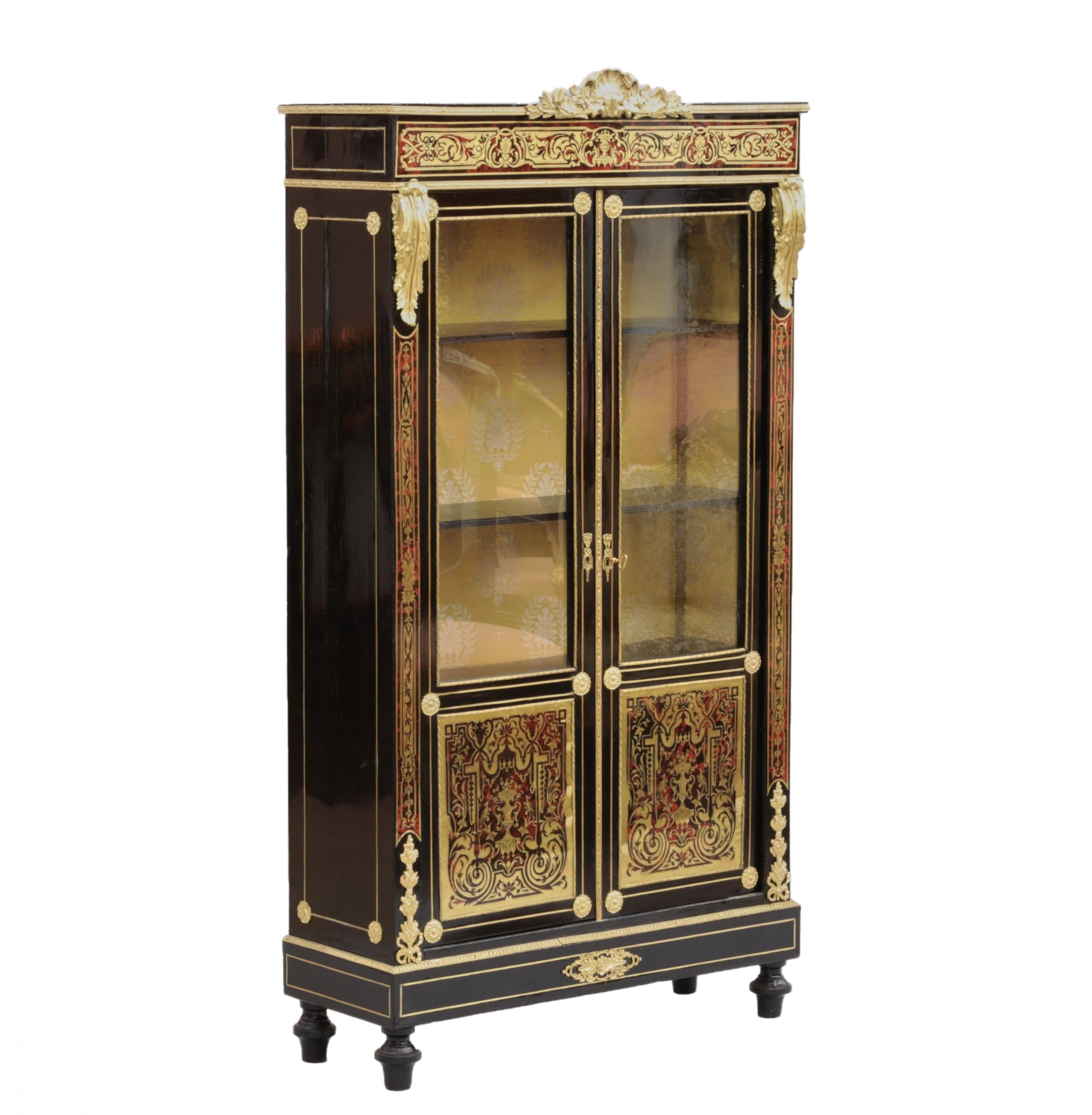 Showcase in Boulle style. 19th century. - Image 2 of 6