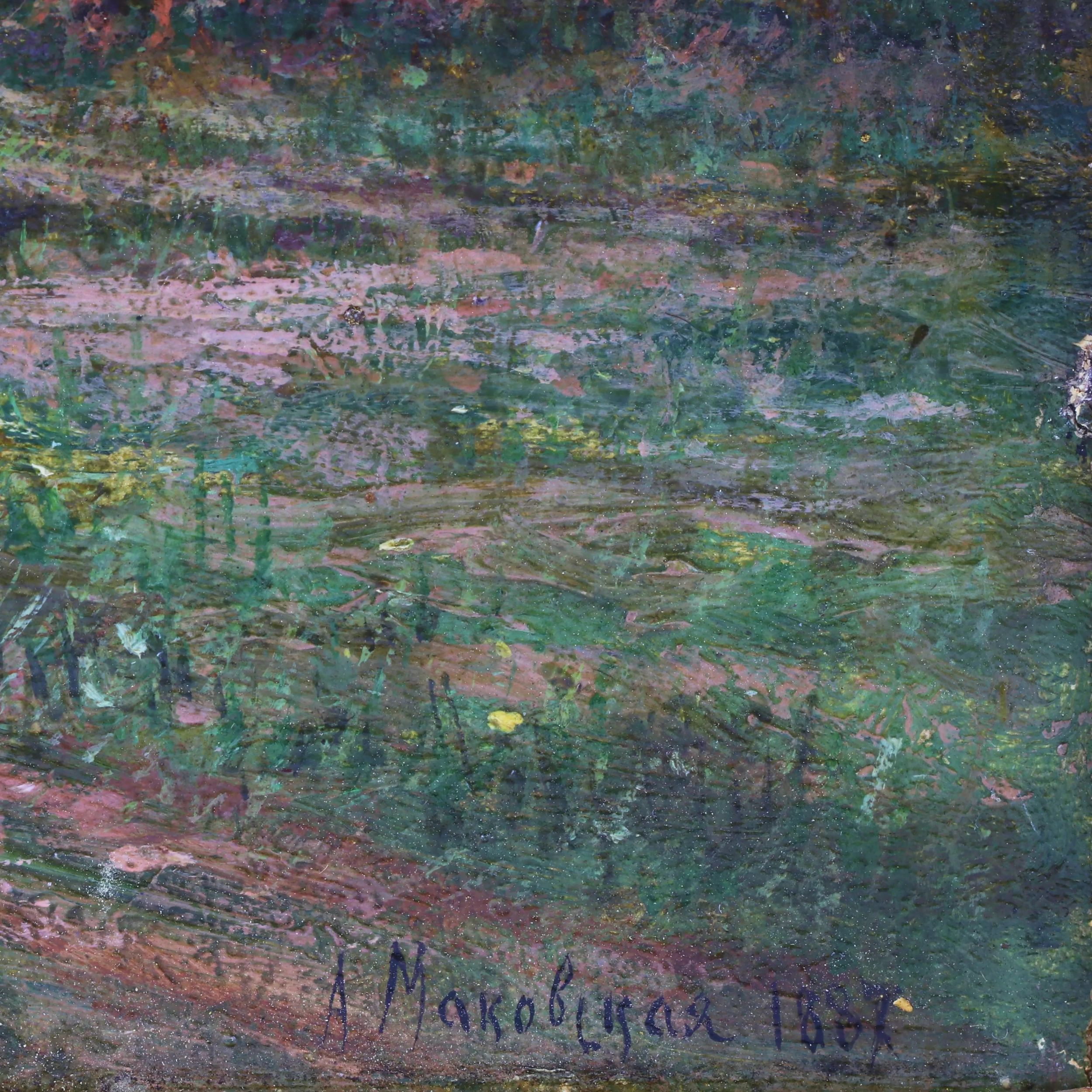 Alexandra Egorovna MAKOVSKY. Edge of the Forest (1887) - Image 3 of 4