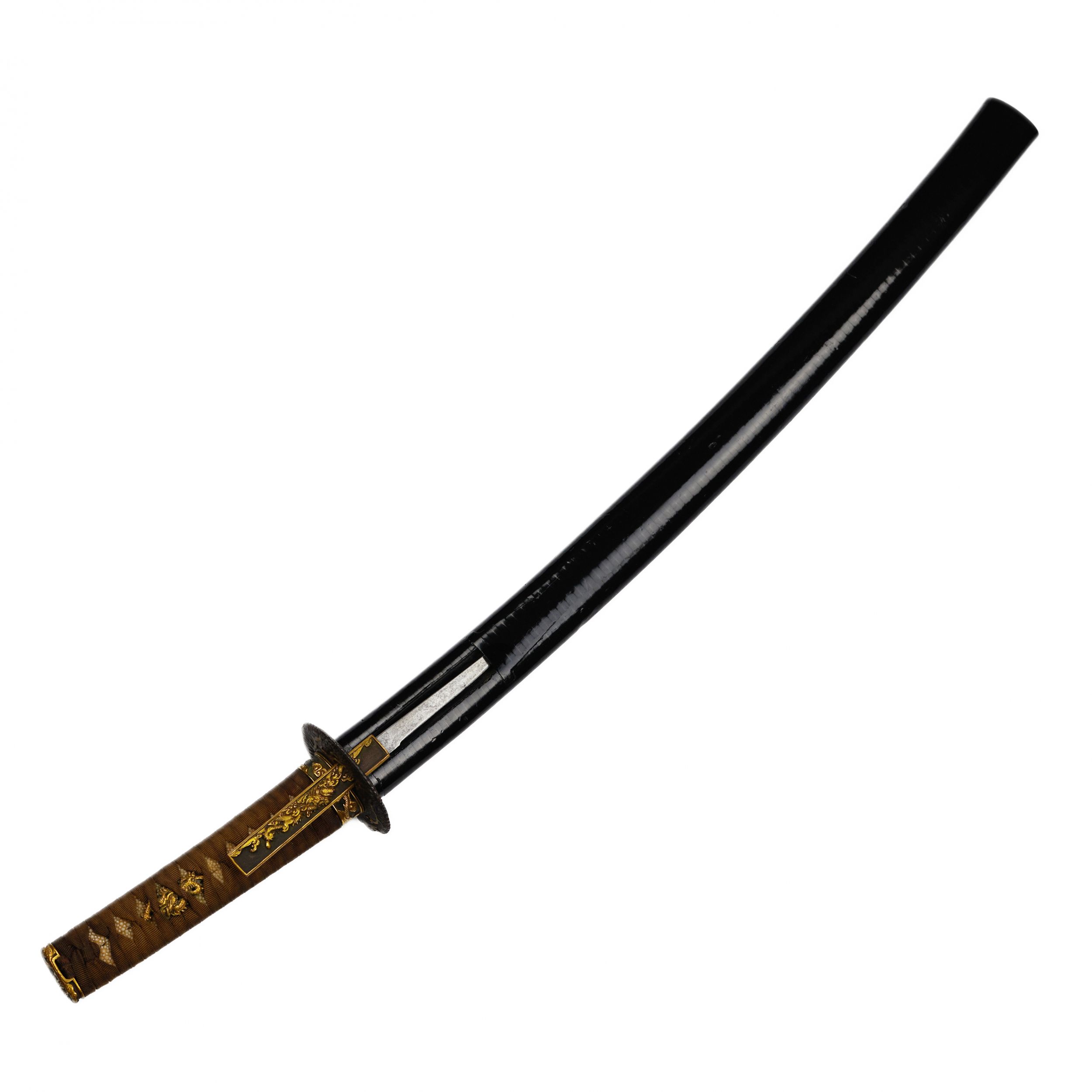 Short sword of the samurai Wakizashi, Nanki Hatakeyama, master Yamato no Suke Masatsugu, 19th centur - Image 3 of 10