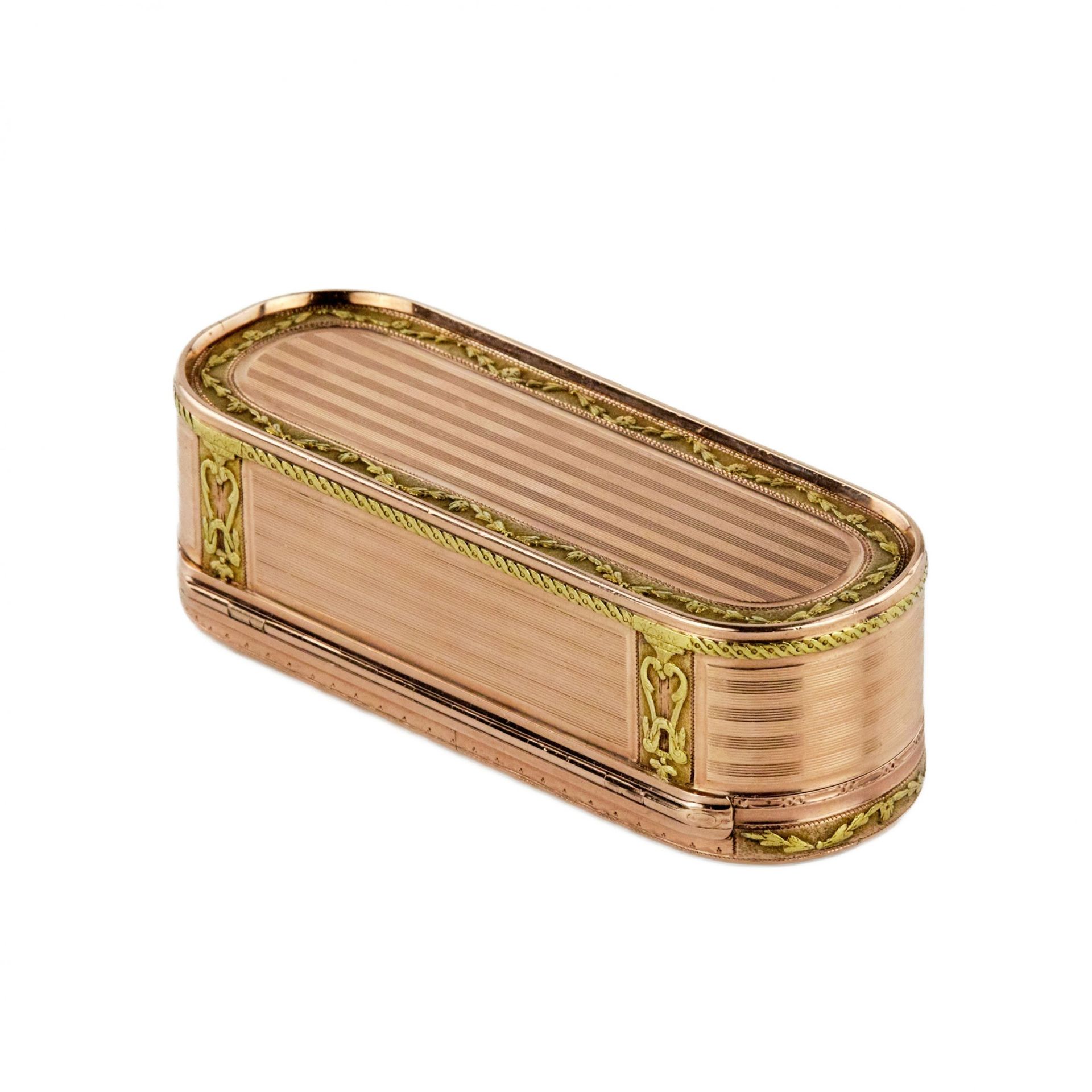 Snuffbox in two-tone gold. France. The turn of the 19th-20th centuries. - Bild 10 aus 12