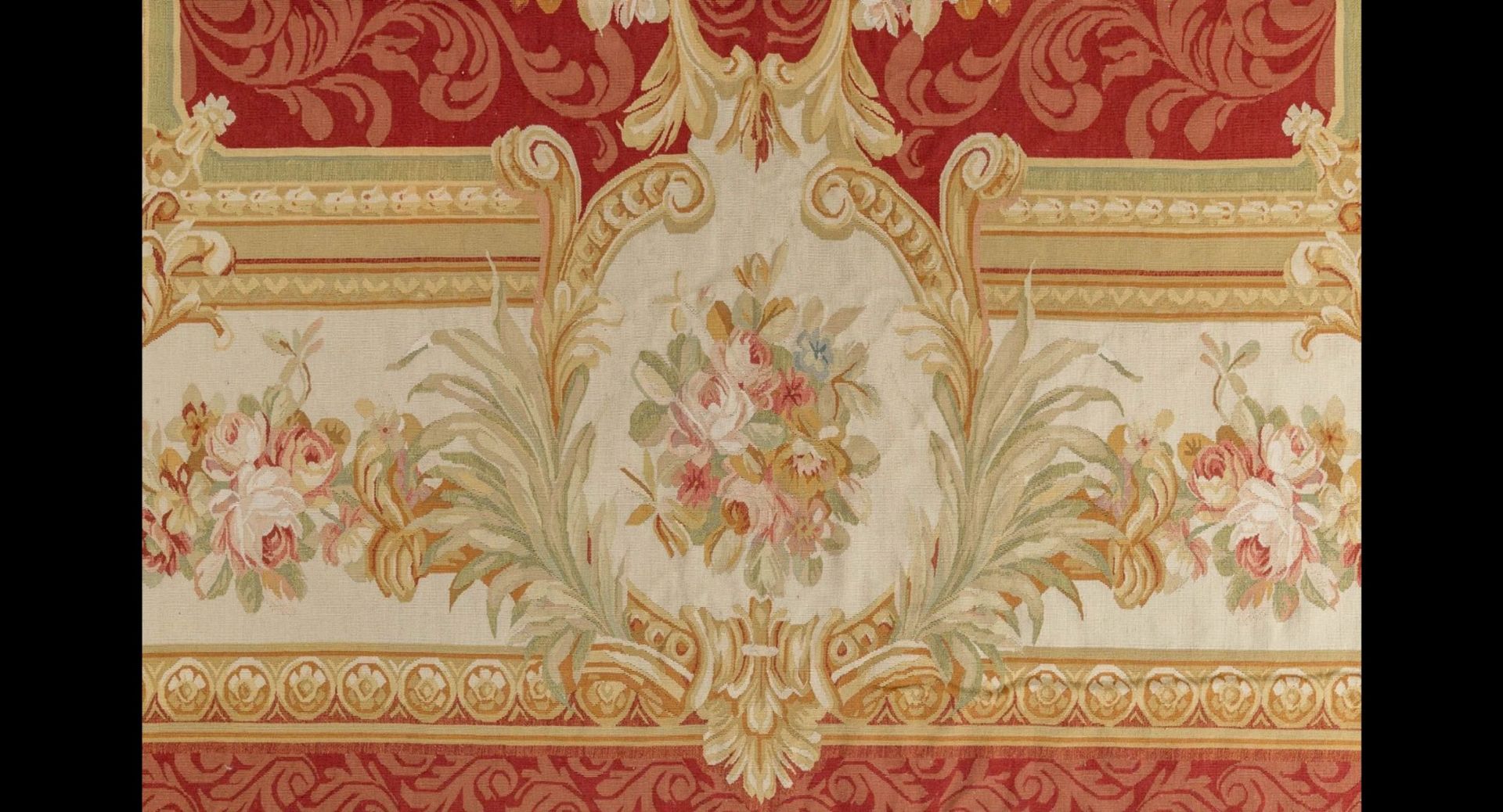 Exceptional, old Aubusson carpet from the 19th century. France. - Bild 6 aus 6
