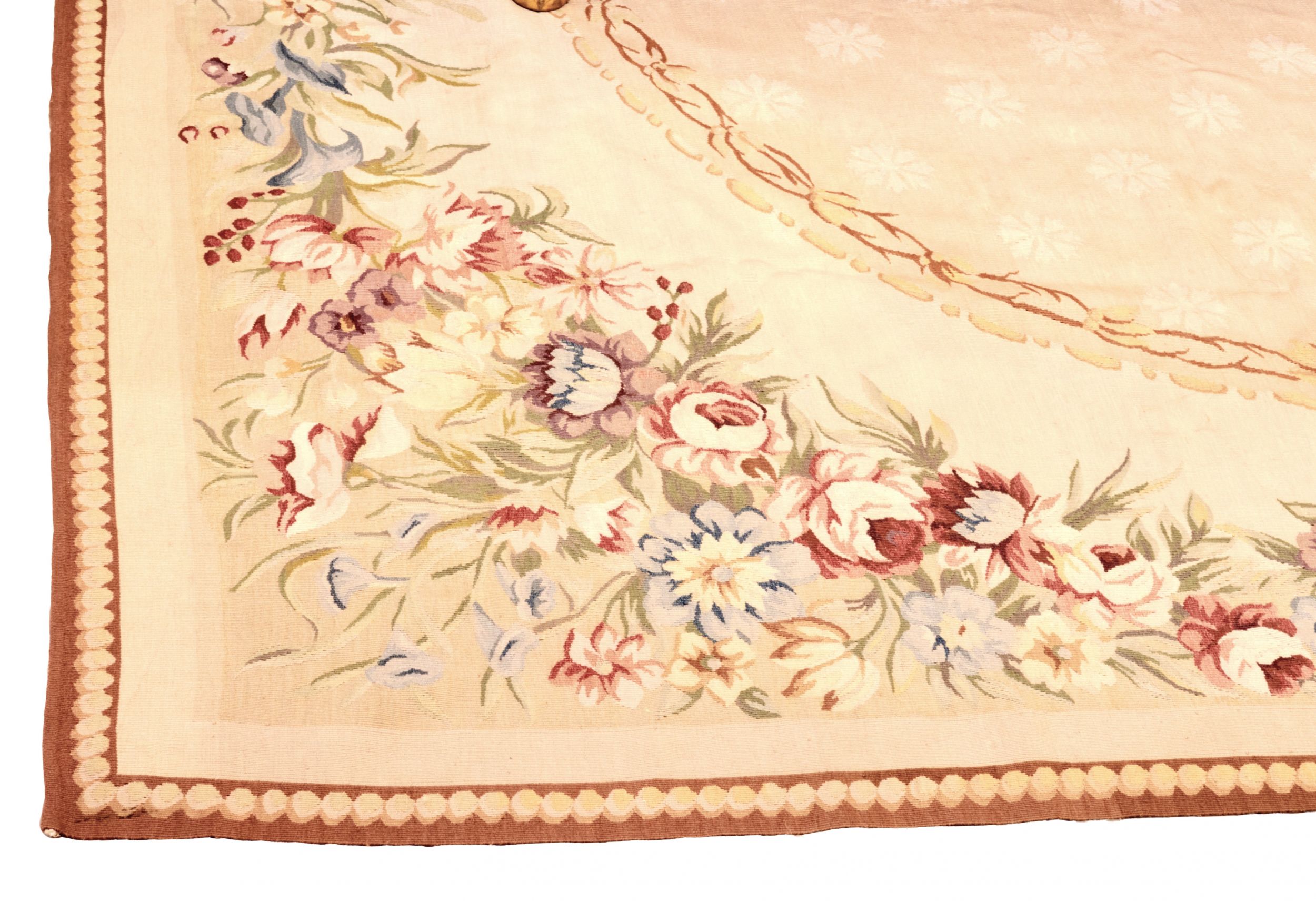 Floral tapestry in Aubusson style. The end of the 19th century. - Image 3 of 4