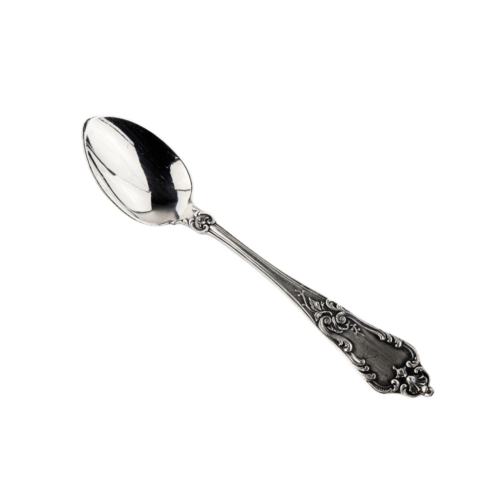 A set of silver coffee spoons. - Bild 4 aus 8