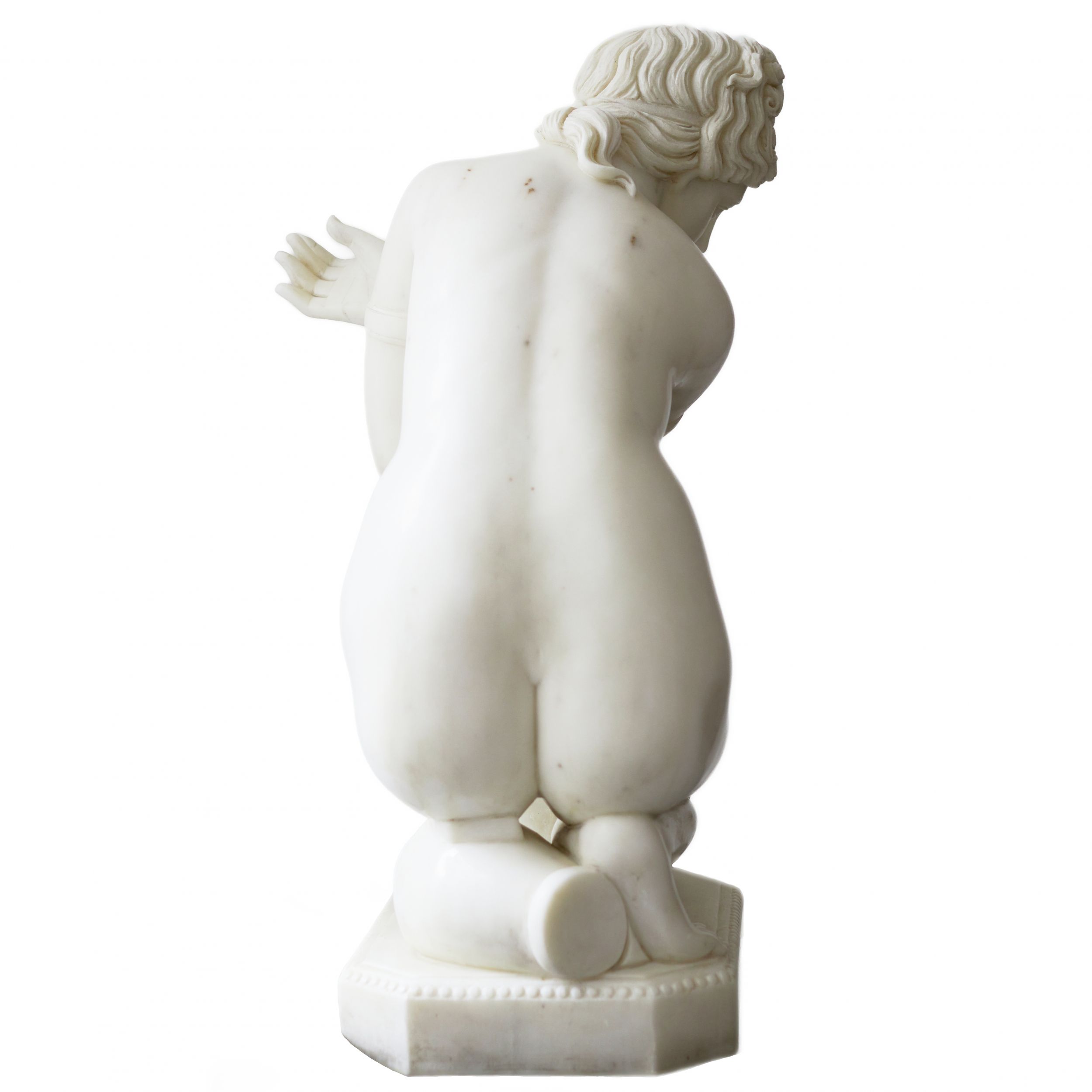 Marble sculpture Bathing of Venus. 19th-20th century. - Image 5 of 6